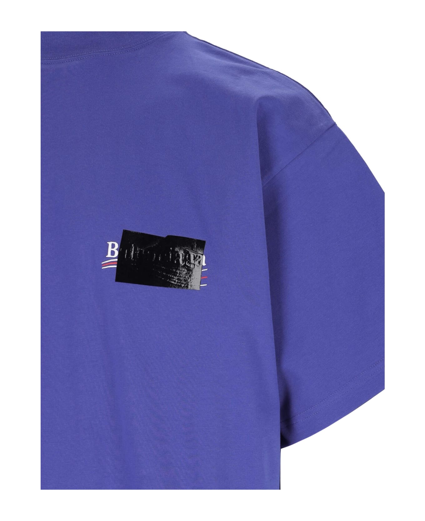 Balenciaga Logo Printed Oversized-fit T-shirt - Violet シャツ