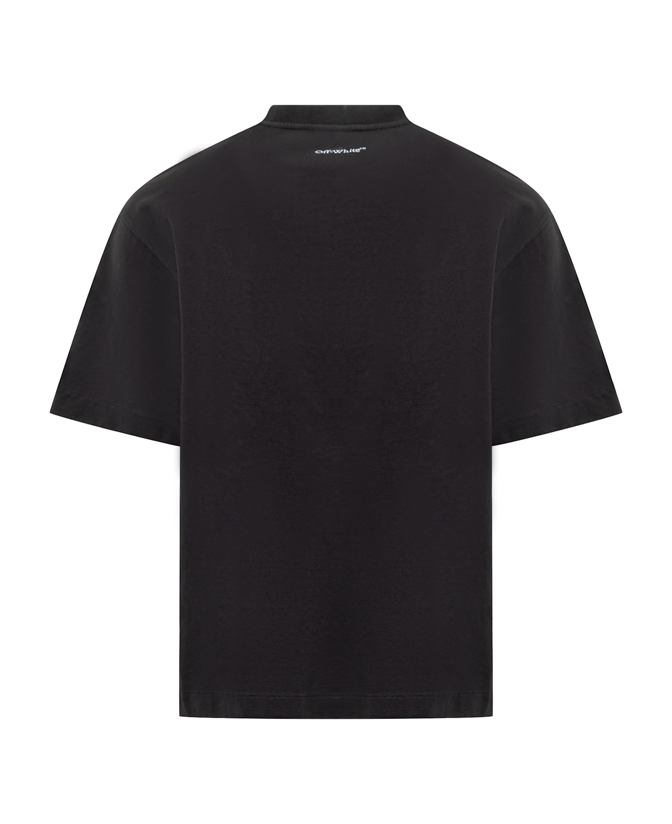 Off-White 'fresco Skate' Black Cotton T-shirt - BLACK WHITE