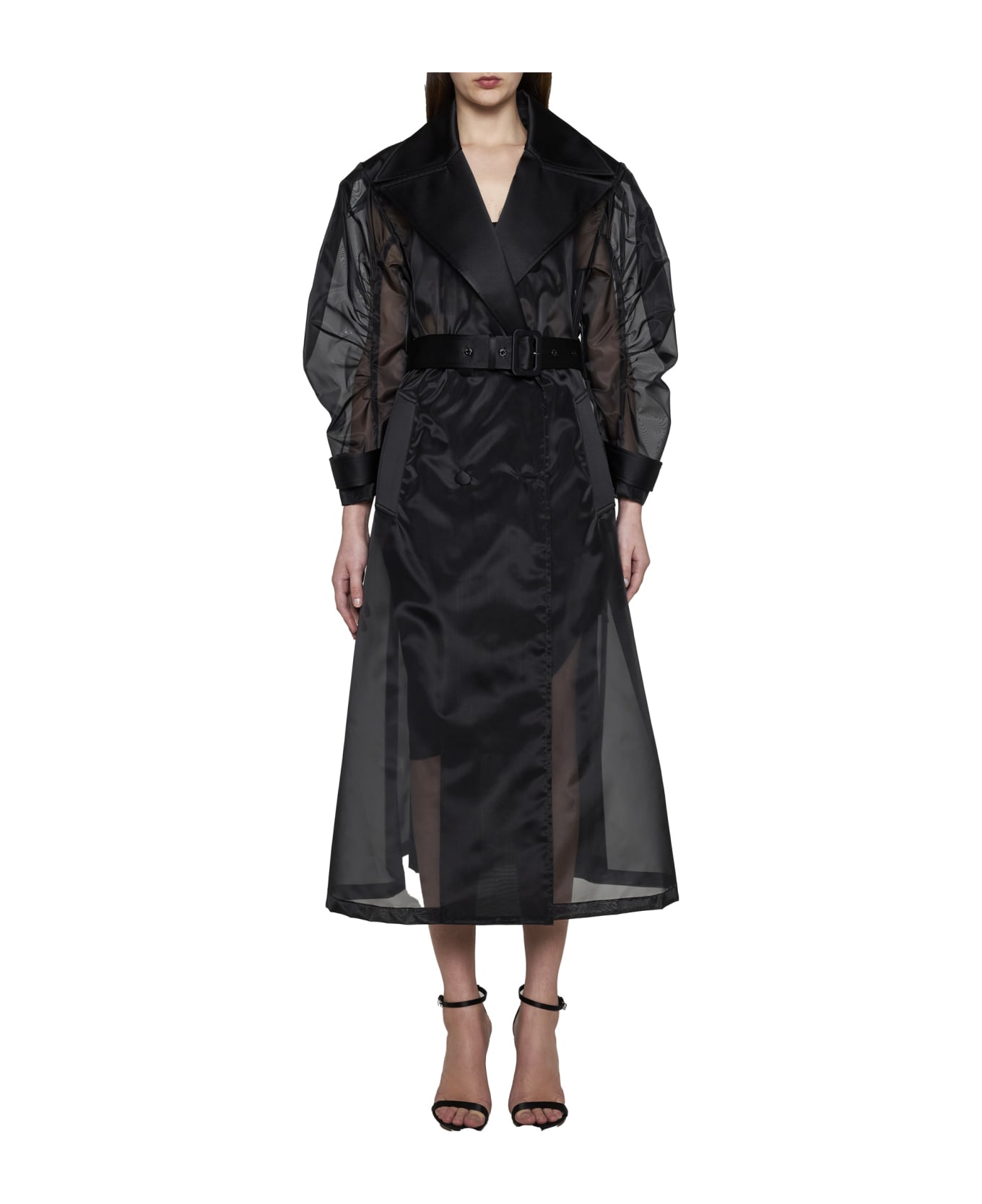 Dolce & Gabbana Belted Coat - Nero