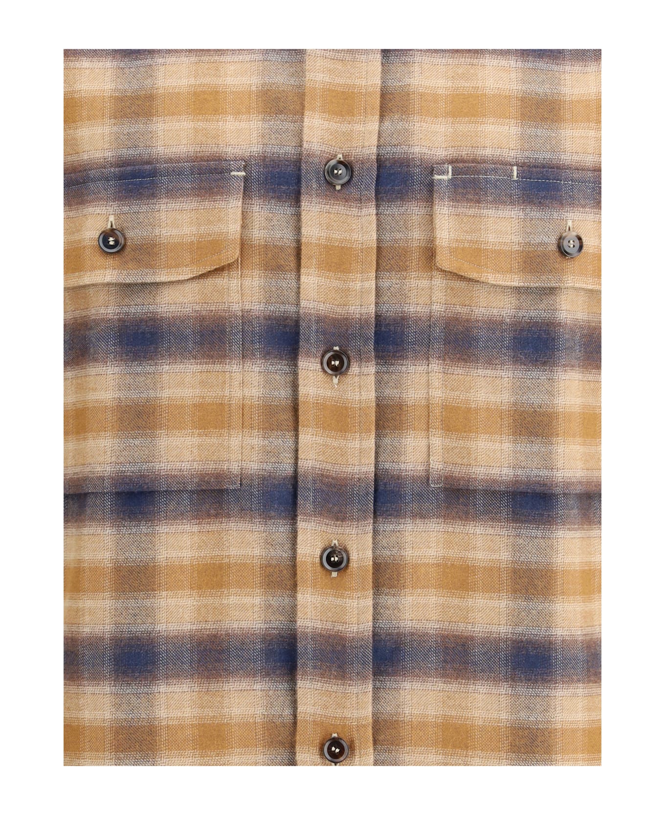 Brioni Checked Cotton Shirt