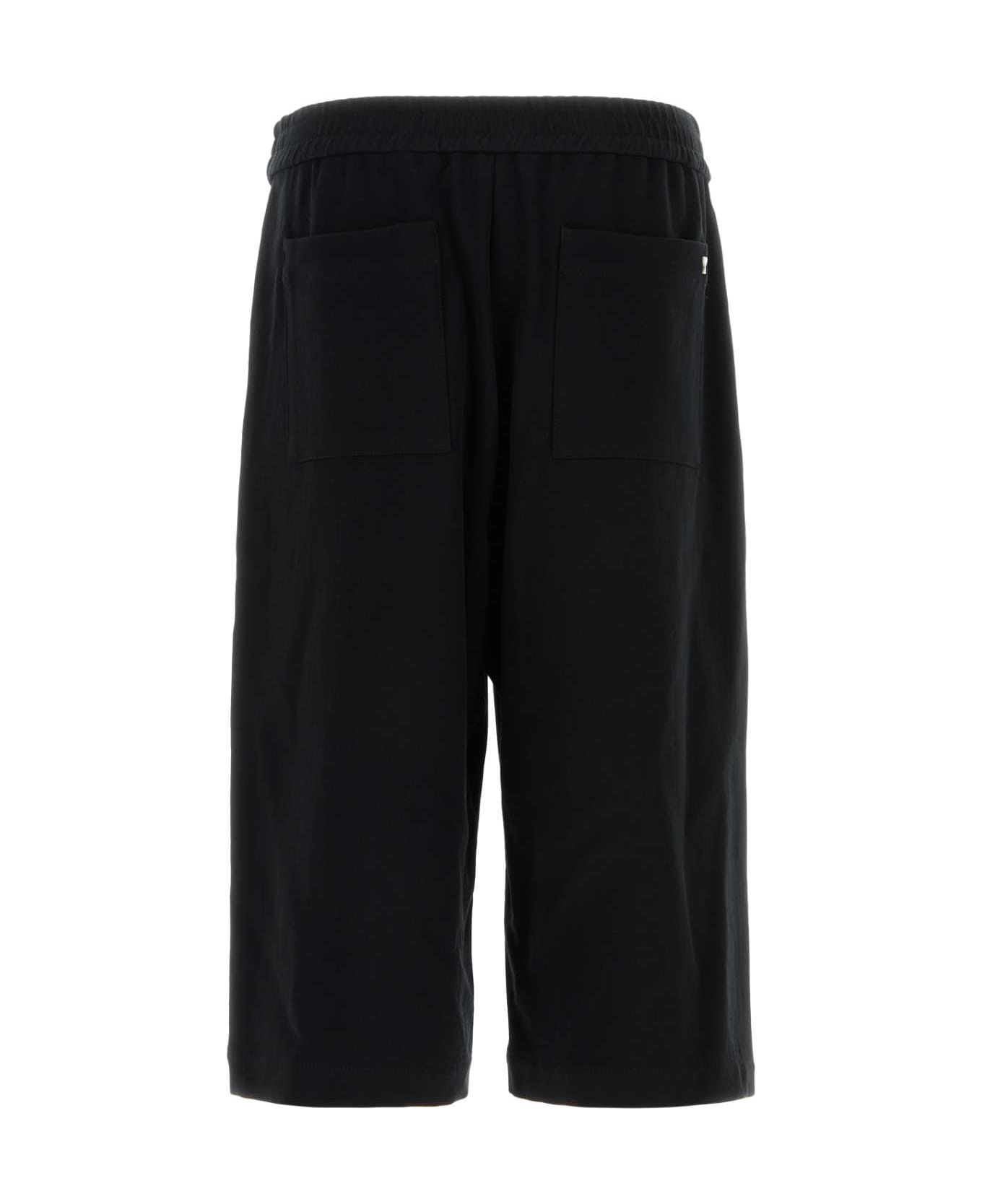 Ami Alexandre Mattiussi Black Cotton Bermuda Shorts - BLACK