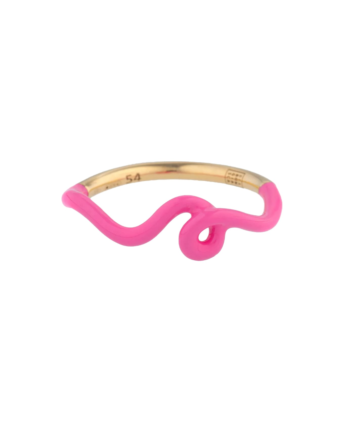 Bea Bongiasca Pink Wave Stacking Ring - Pink