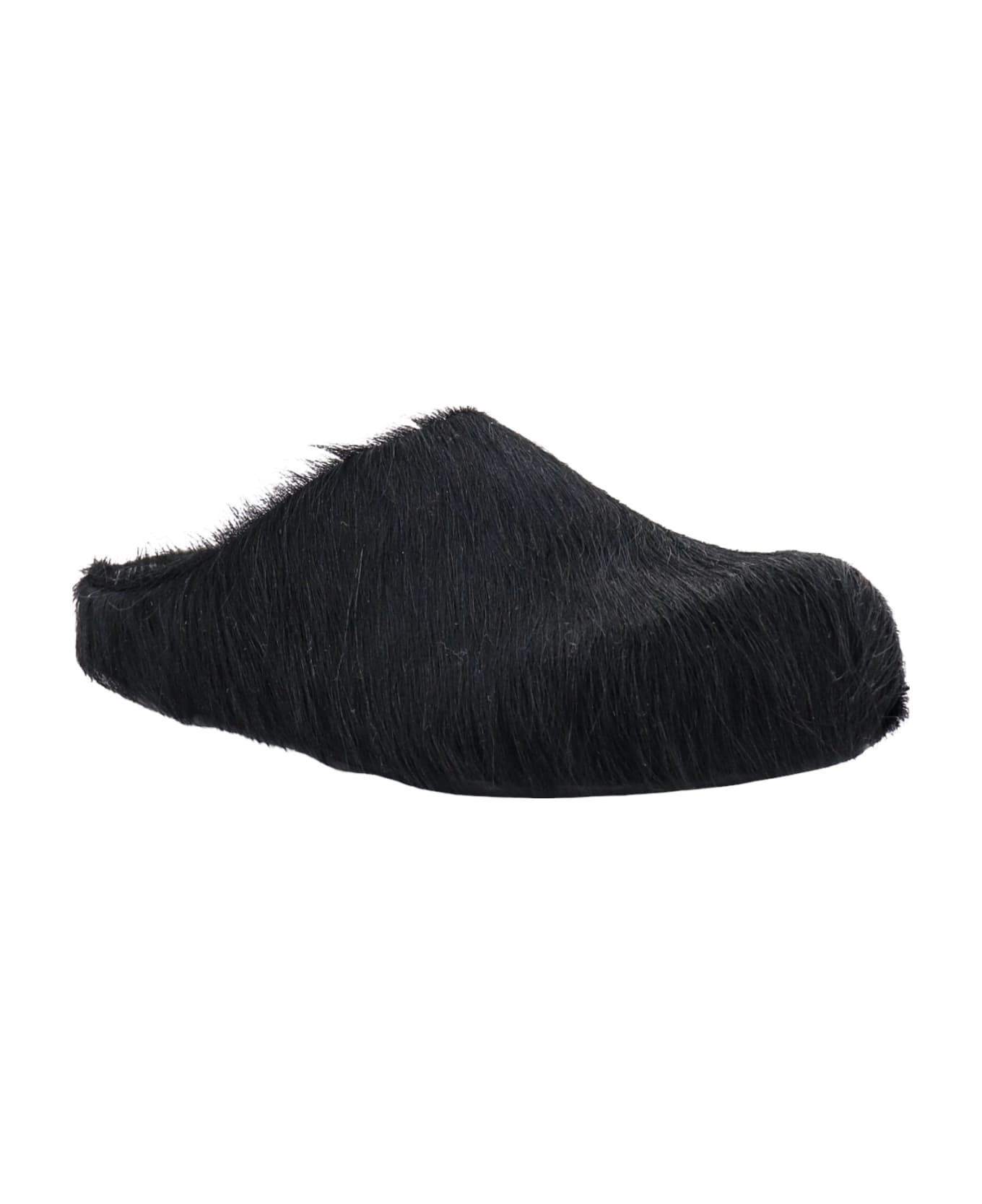 Marni Fur Mule - Black