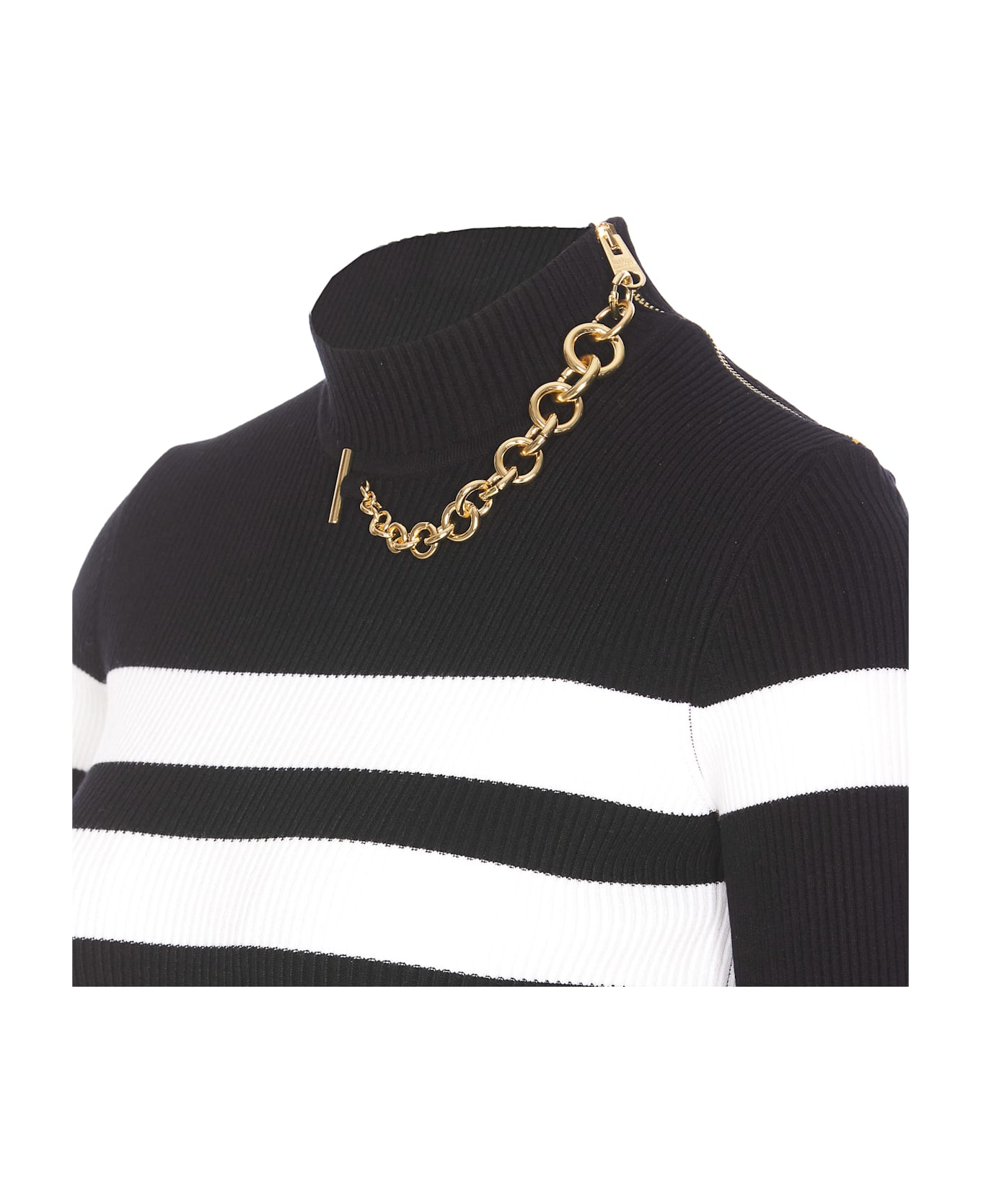 Jean Paul Gaultier Striped Top - Black