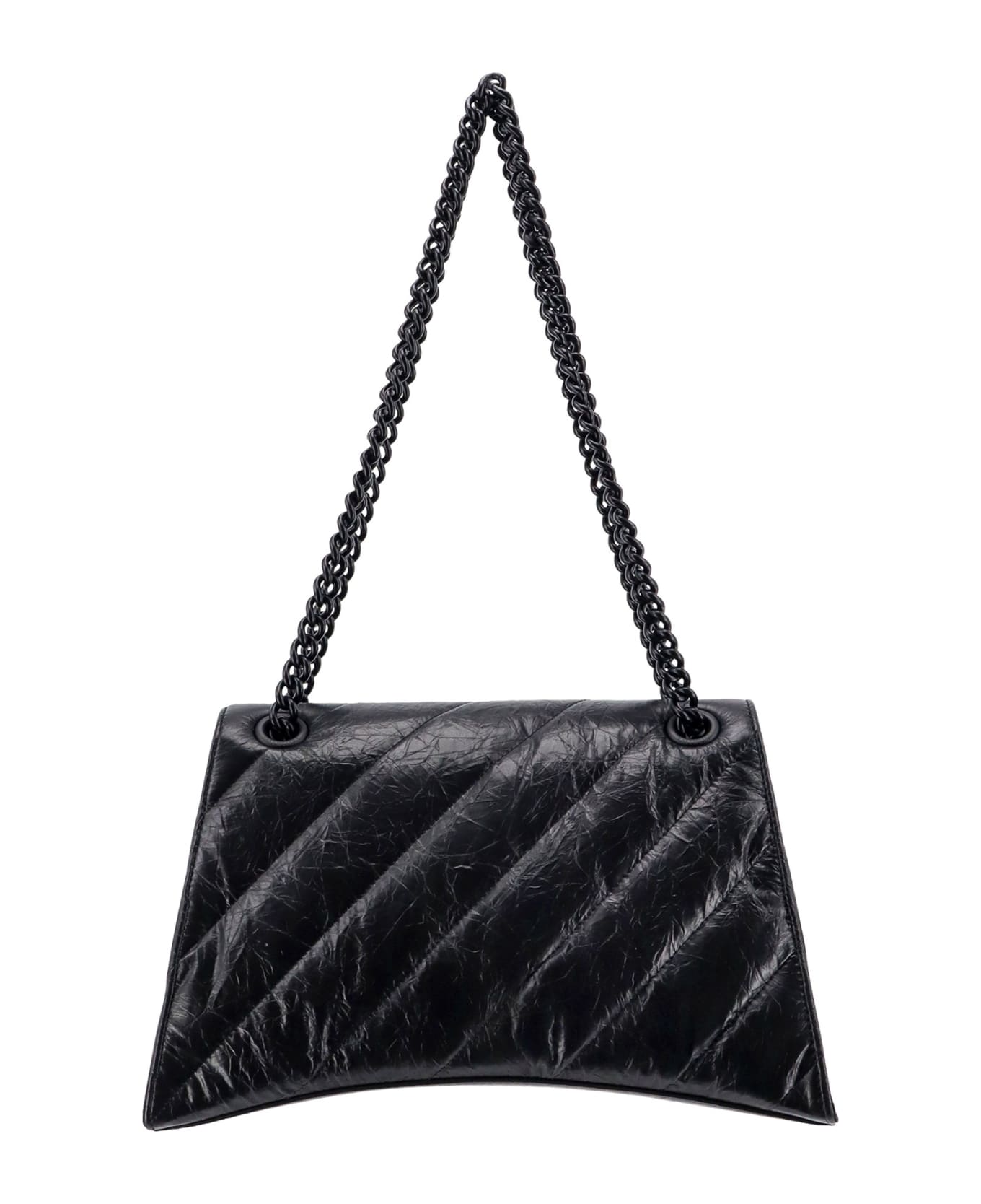 Balenciaga Crush Shoulder Bag - Black