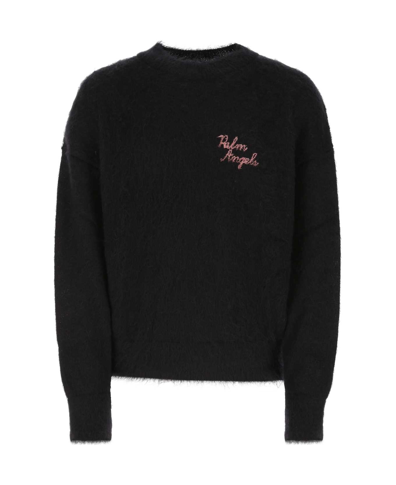 Palm Angels Black Mohair Blend Sweater - 1032 ニットウェア