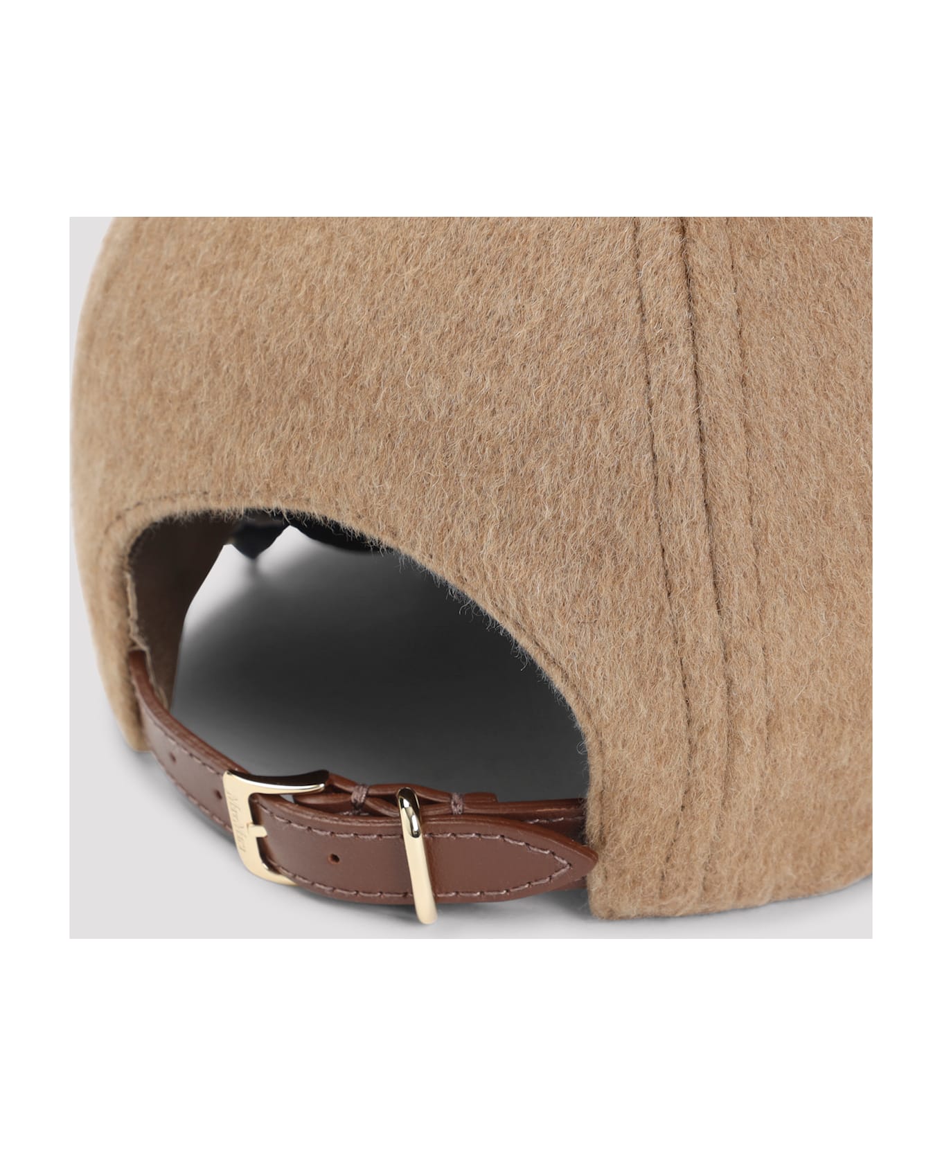 Max Mara Fedora Logo Baseball Hat - Cammello