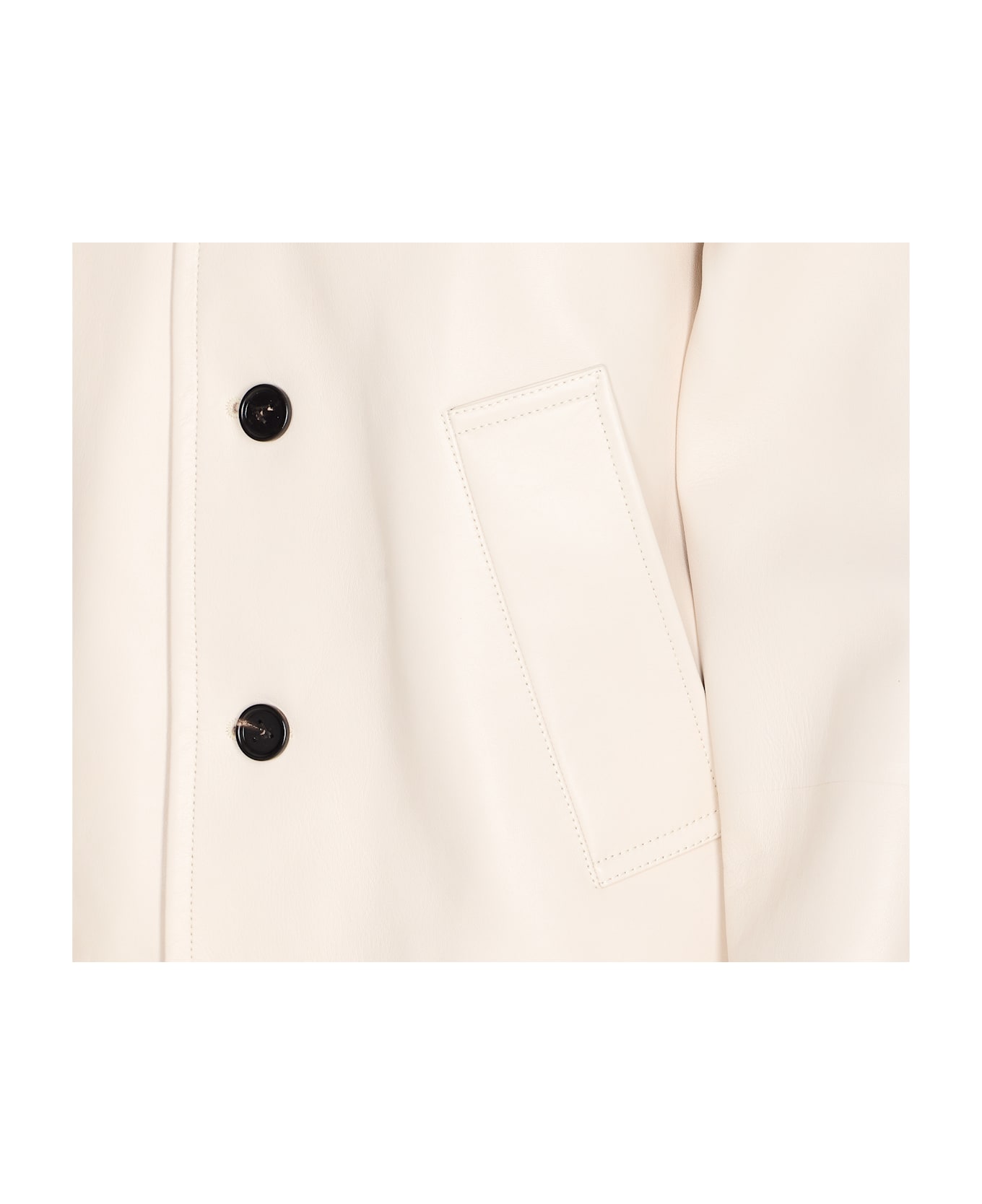 Bottega Veneta Leather Jacket - White