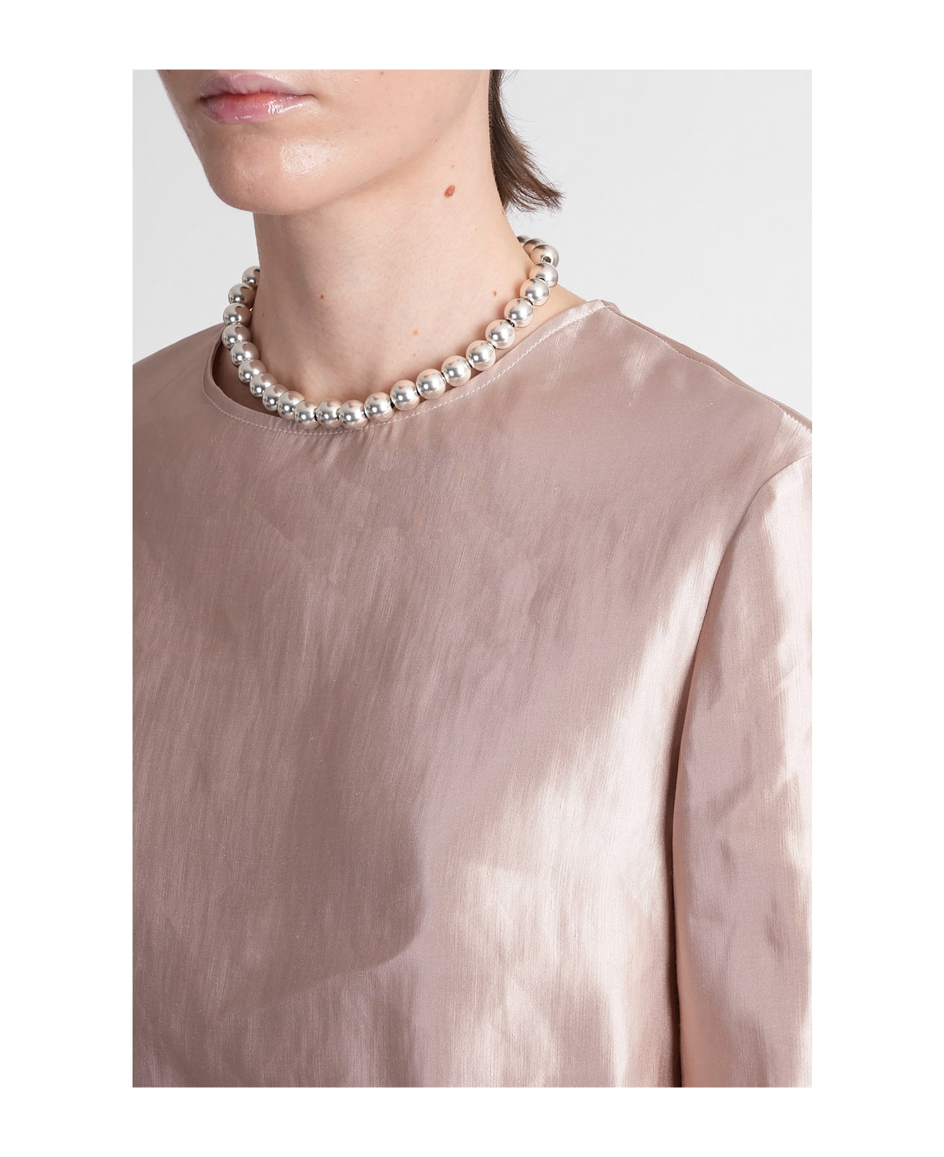 Loulou Studio Nino Blouse In Rose-pink Linen - rose-pink