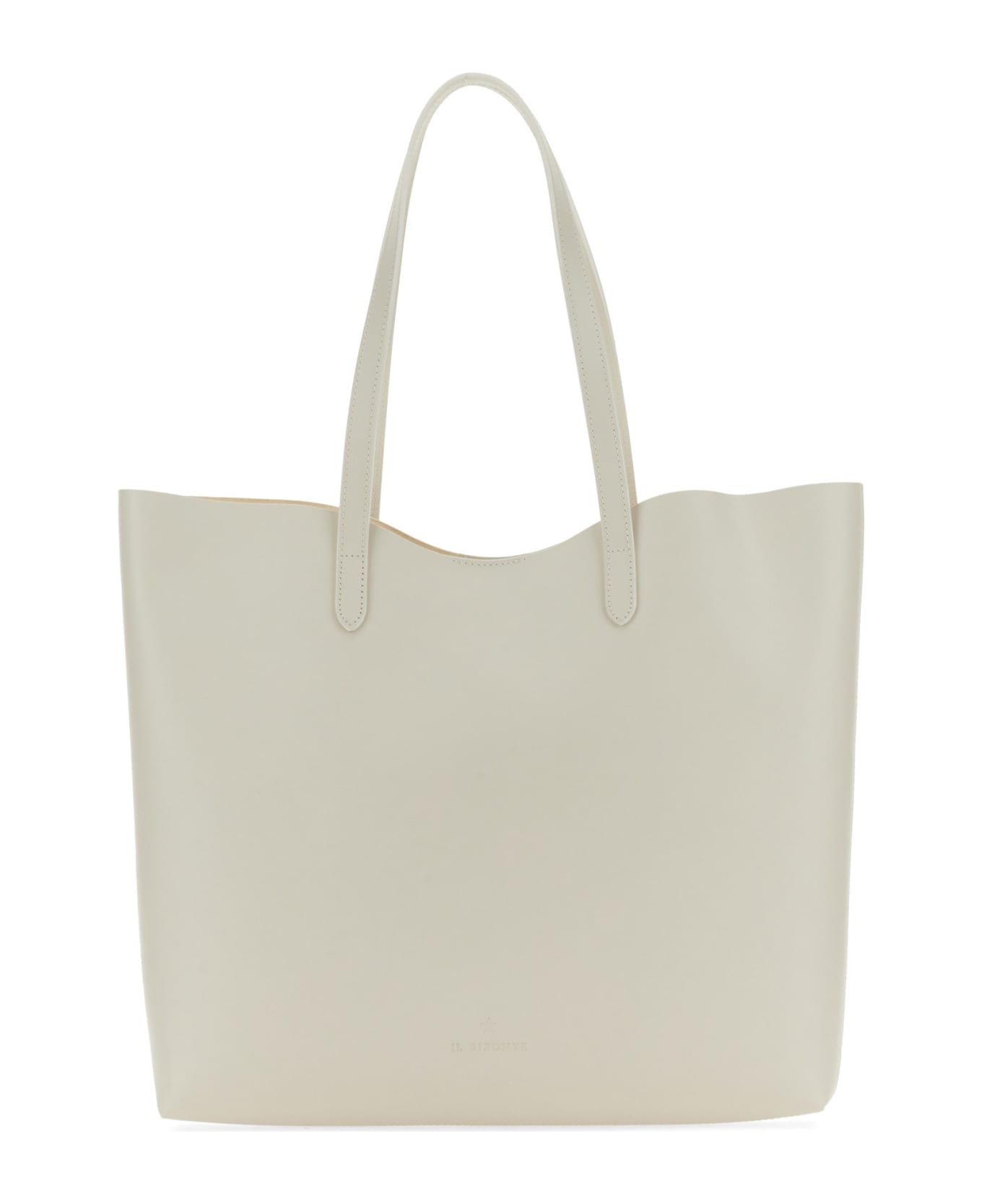 Il Bisonte Shopper Bag With Logo - BIANCO