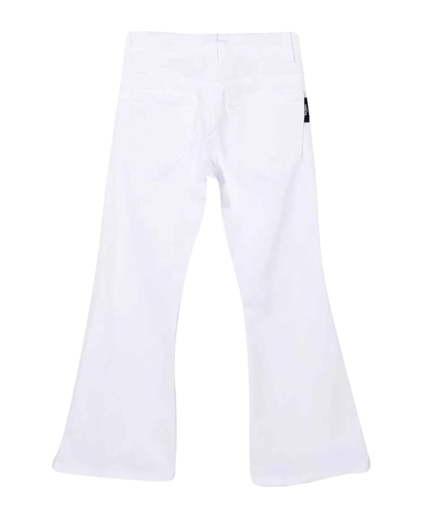 Balmain White Trousers Girl - C