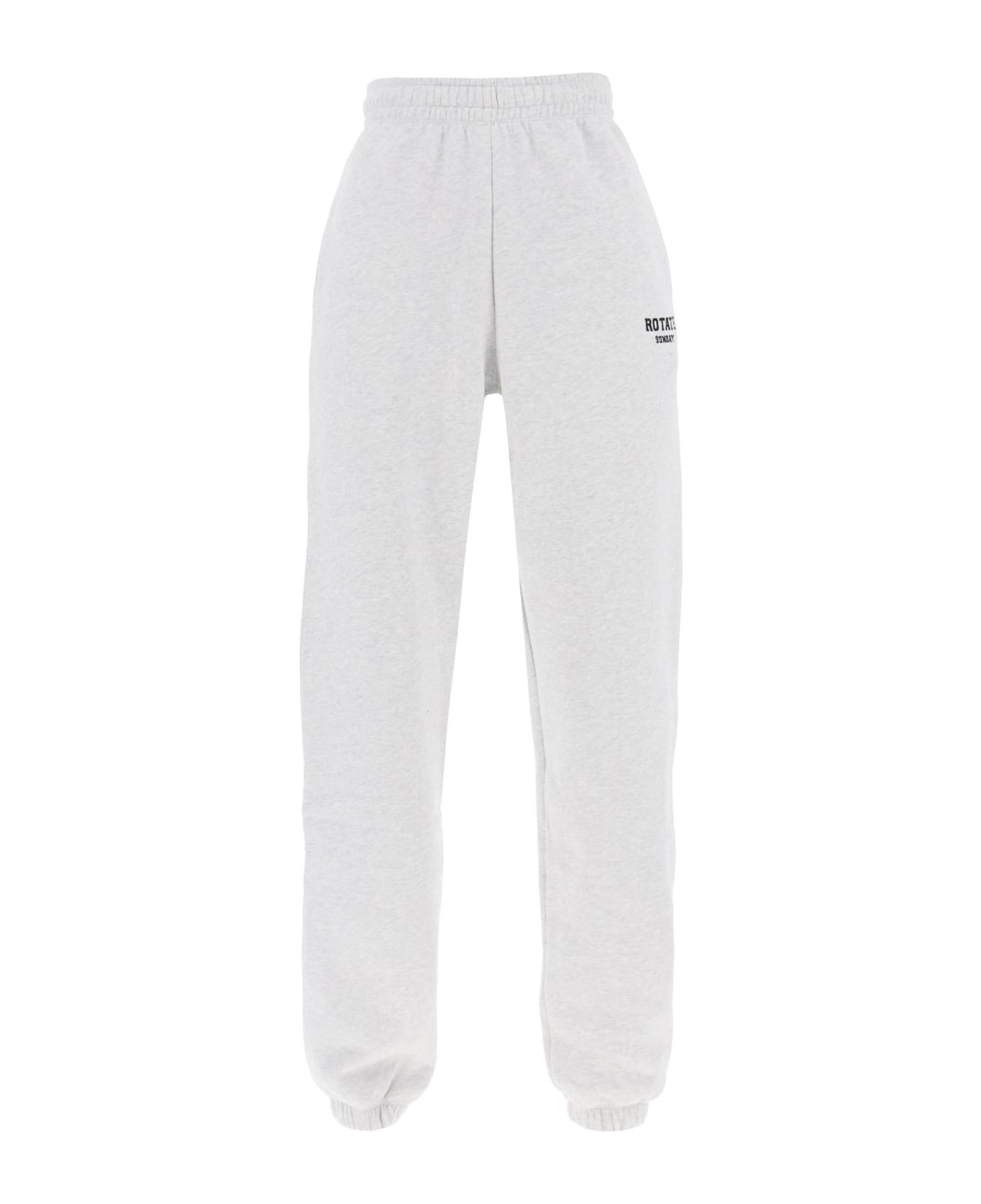 Rotate by Birger Christensen Joggers With Embroidered Logo - LIGHT GREY MELANGE (Grey)