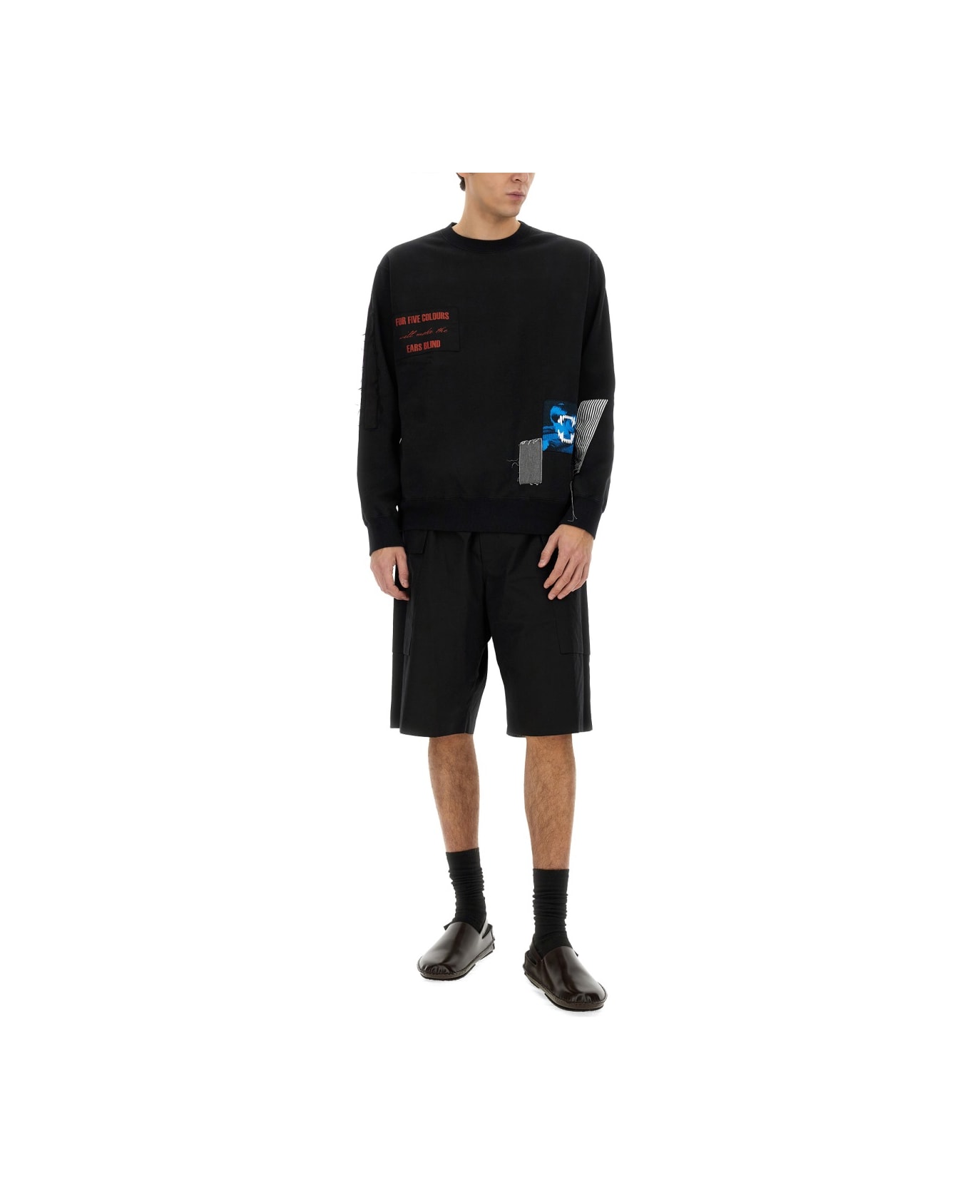 Undercover Jun Takahashi Sweatshirt With Patches - Black