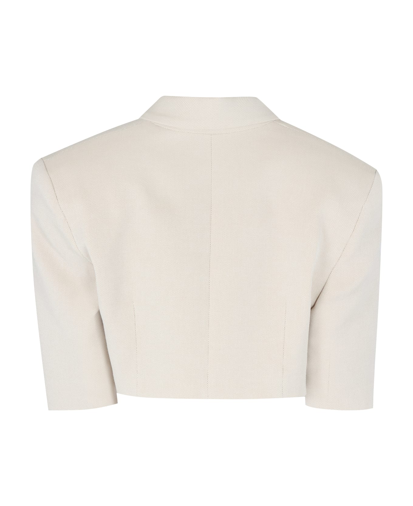 The Mannei Single-breasted One Button Jacket - Ecru