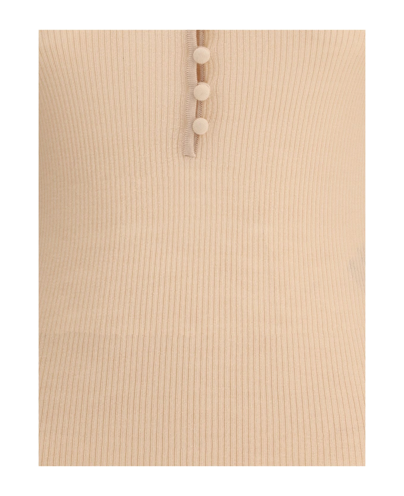 Chloé Merino Wool Henley Sweater