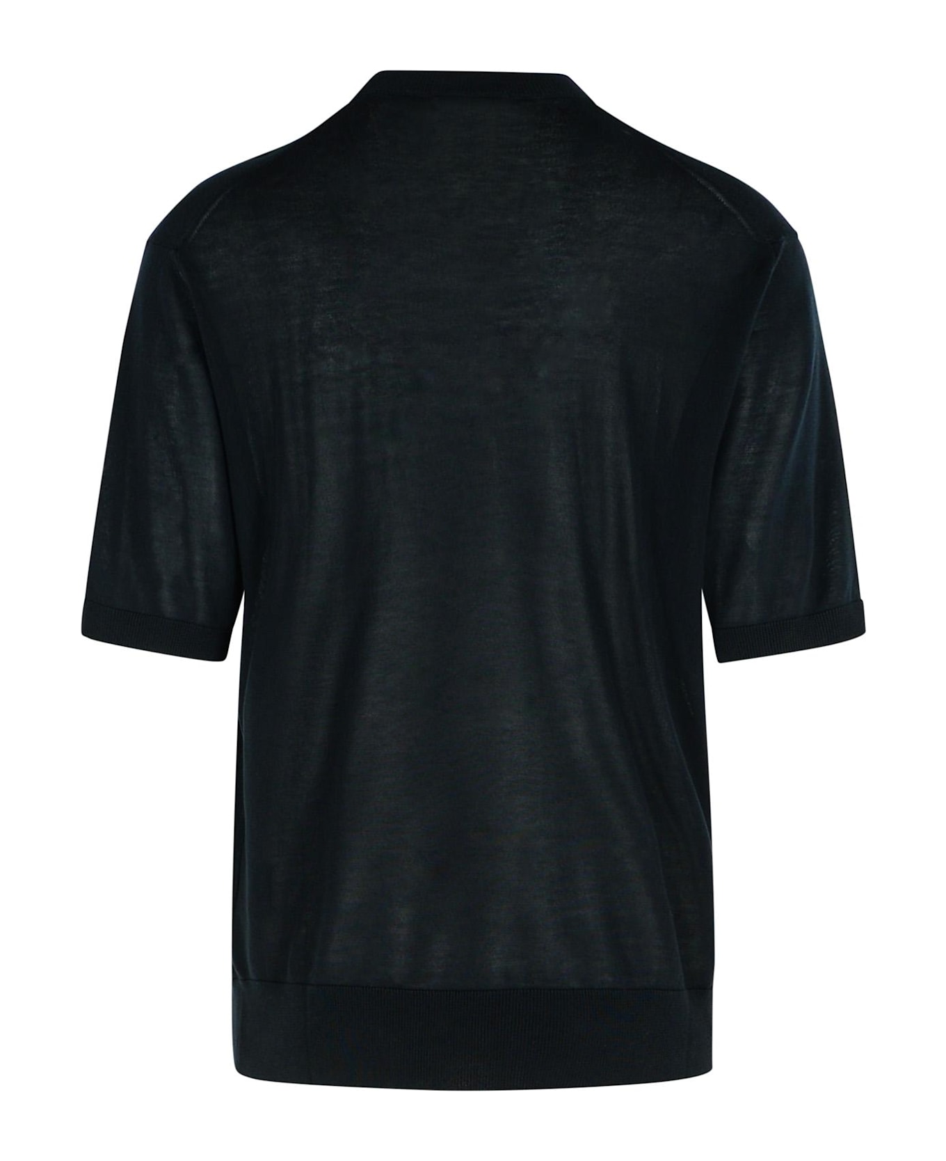 Laneus Black Lyocell Sweater - Black