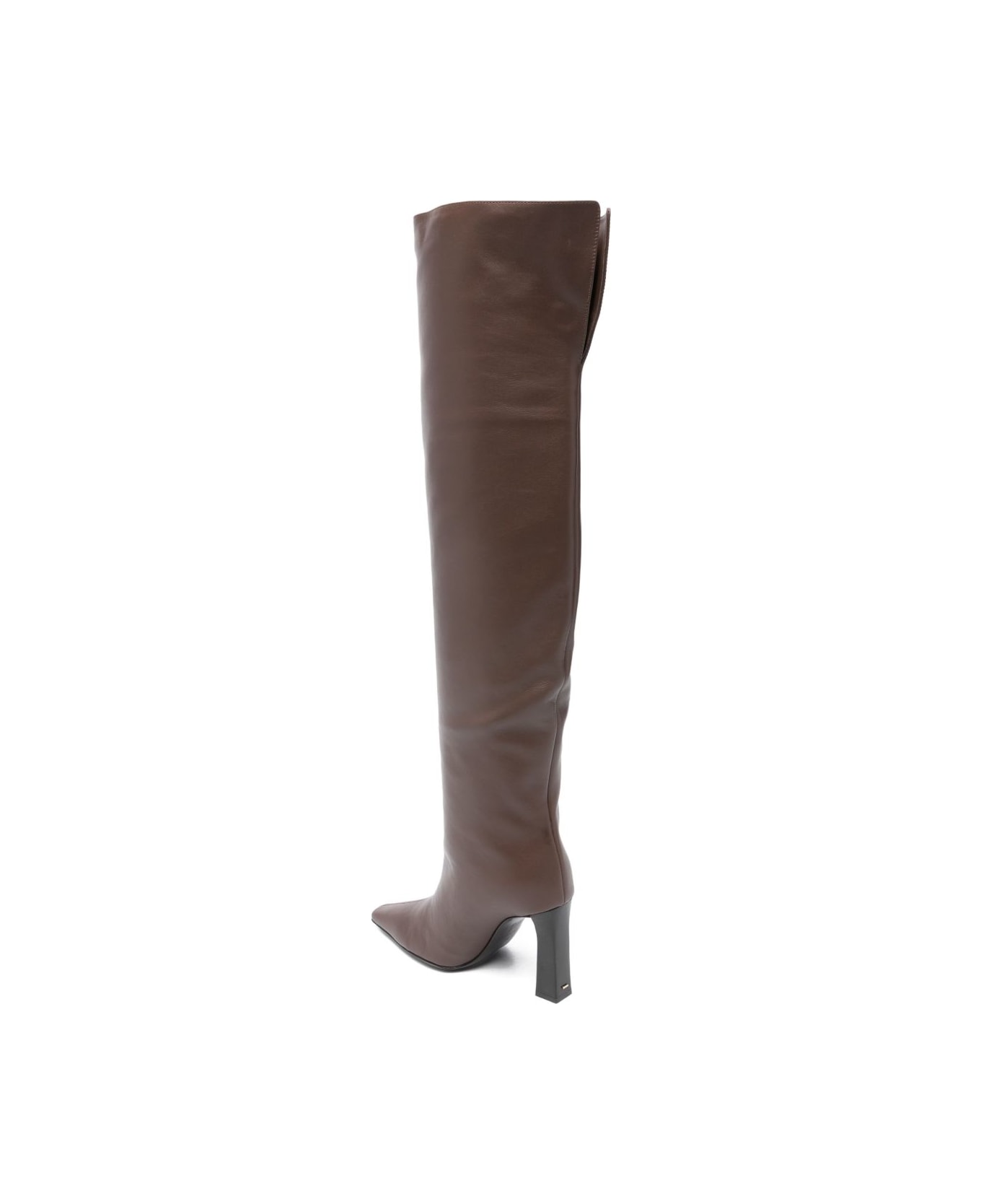Giuseppe Zanotti Janiee Leather Heel Boots - Brown