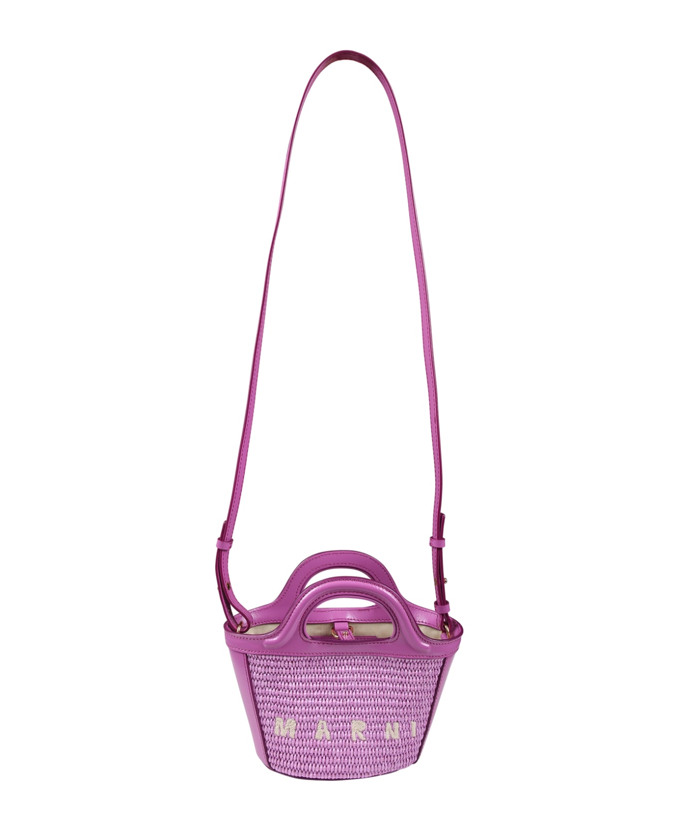 Marni Purple Bag For Girl With Logo - Violet