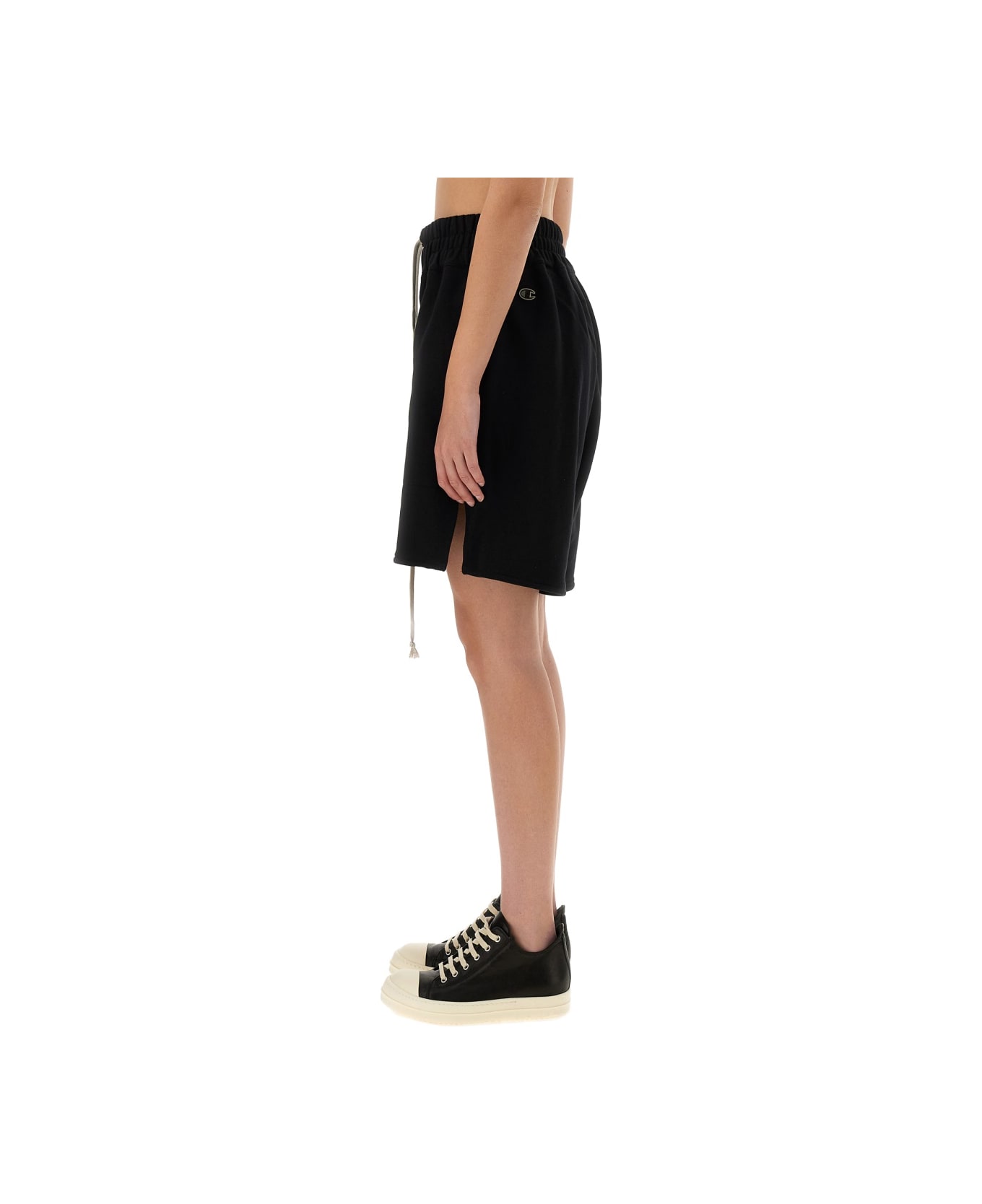 Rick Owens x Champion Cotton Shorts - BLACK