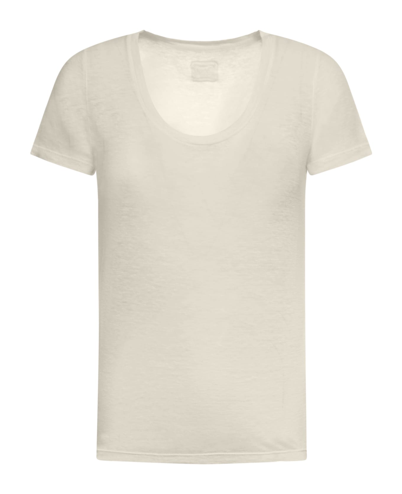 120% Lino Short Sleeve Women Tshirt - Safari Soft