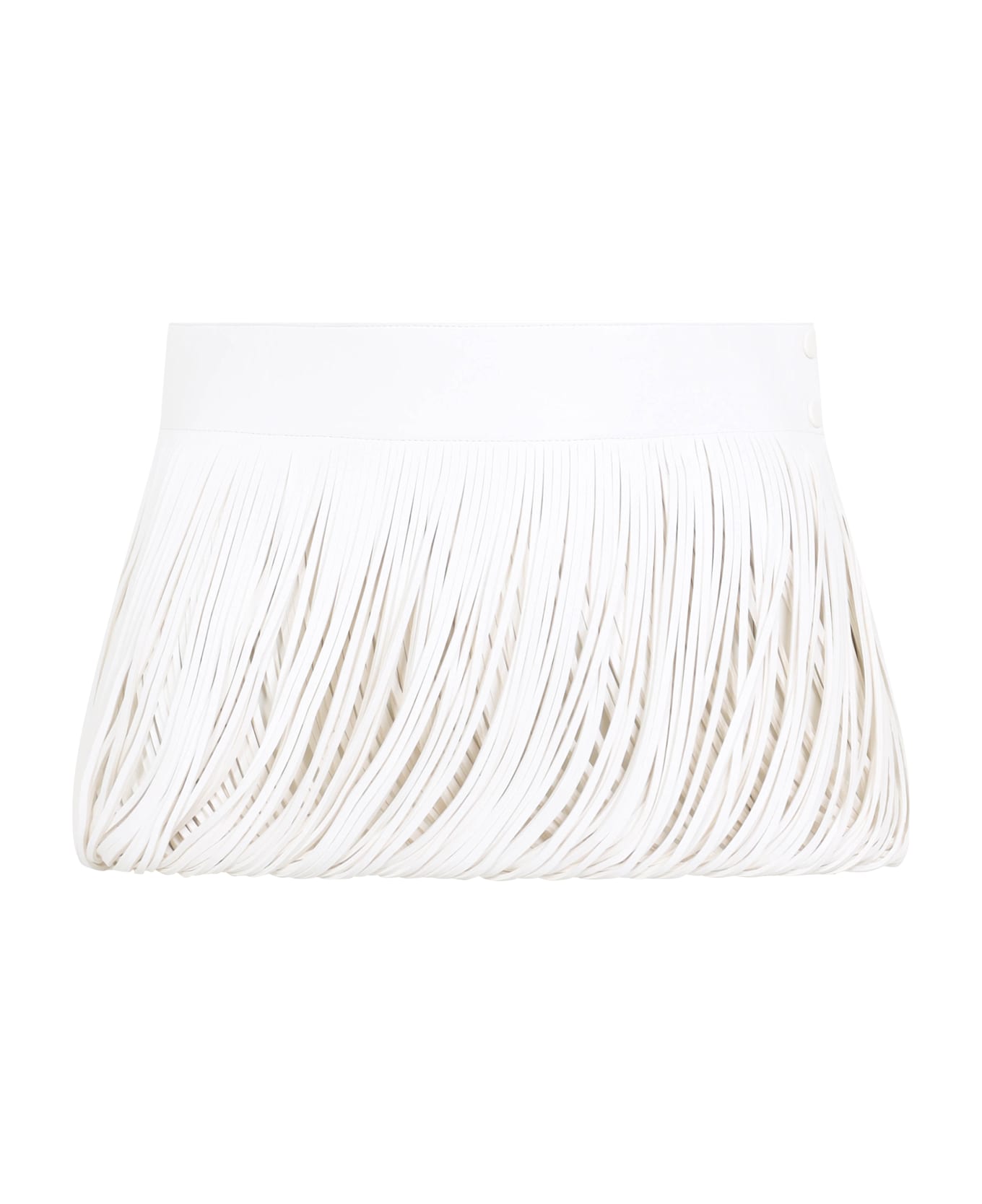 Alaia Alaïa Fringes Belt - Blanc Nacre