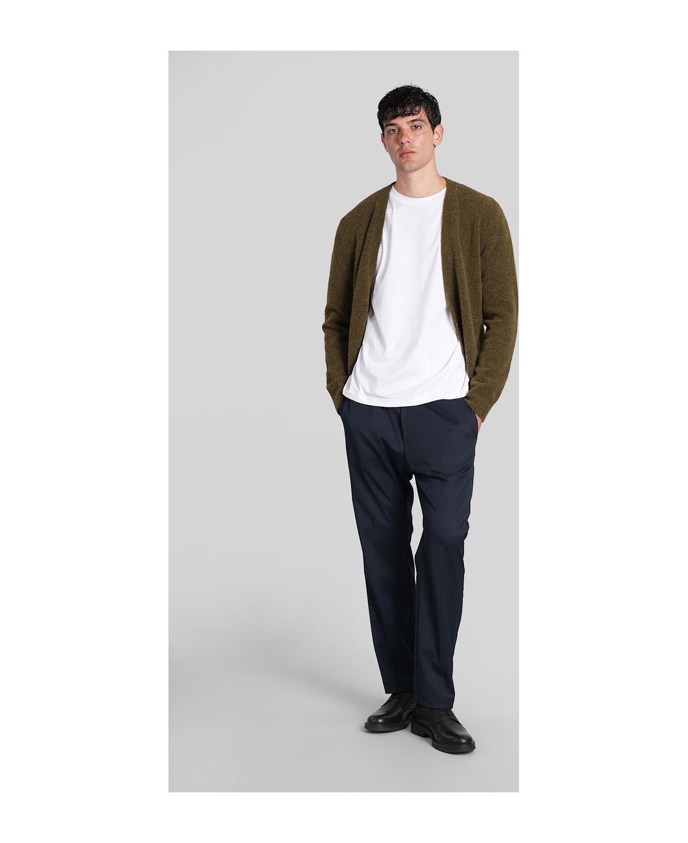 Barena Gajola Cardigan In Green Wool - green