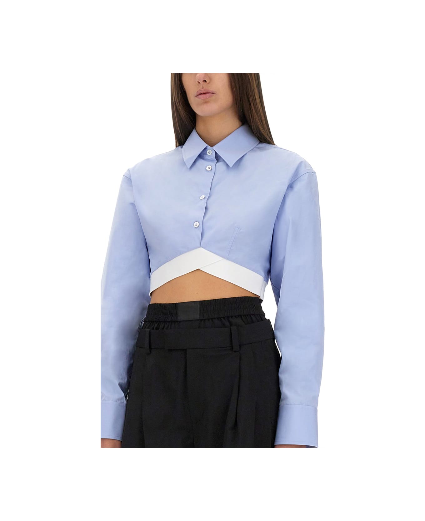 Alexander Wang Cropped Shirt - AZURE