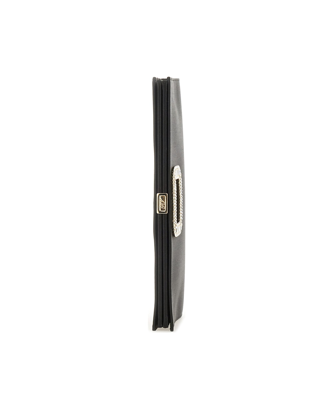Roger Vivier "pilgrim" Buckle Clutch Bag - BLACK