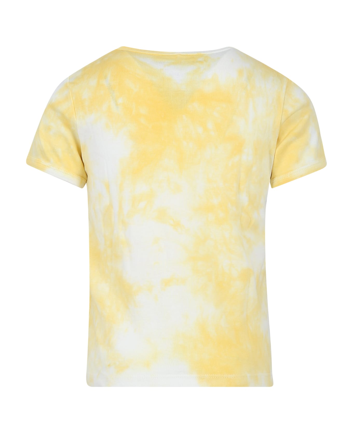 Mini Rodini Yellow T-shirt For Kids With Dove - Yellow