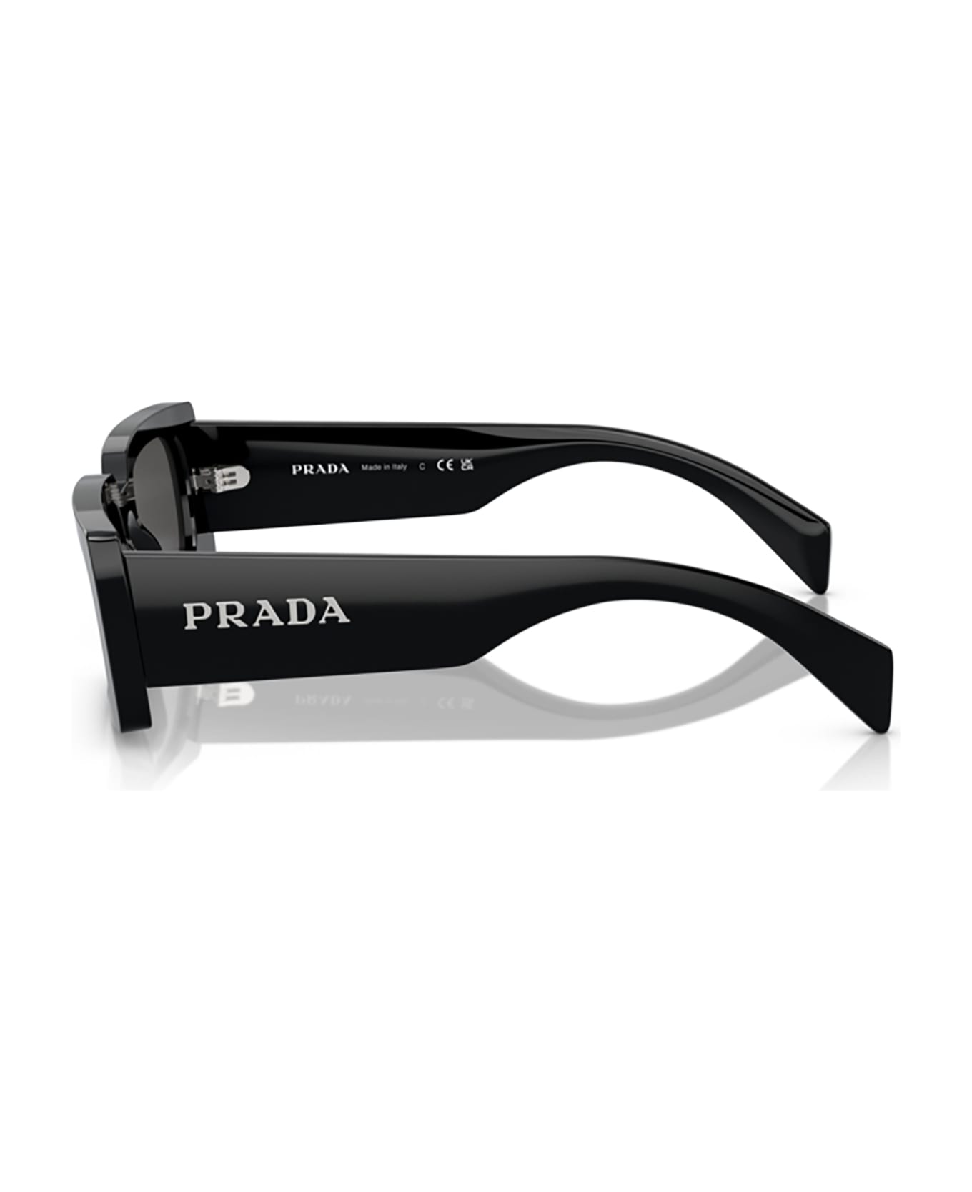 Prada Eyewear Pr A07s Black Sunglasses - Black