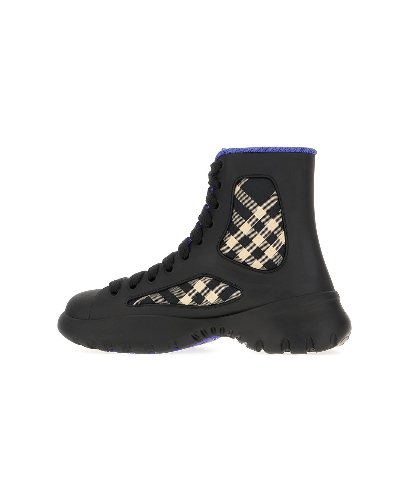 Burberry Black Rubber Boots - BLACK IP CHK