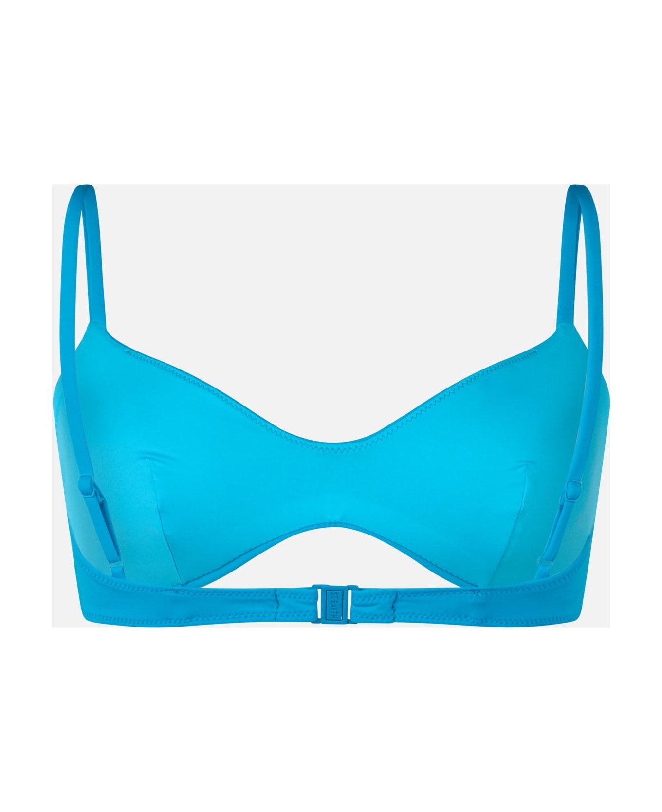 MC2 Saint Barth Woman Turquoise Scoop Bralette Beach Top May - SKY