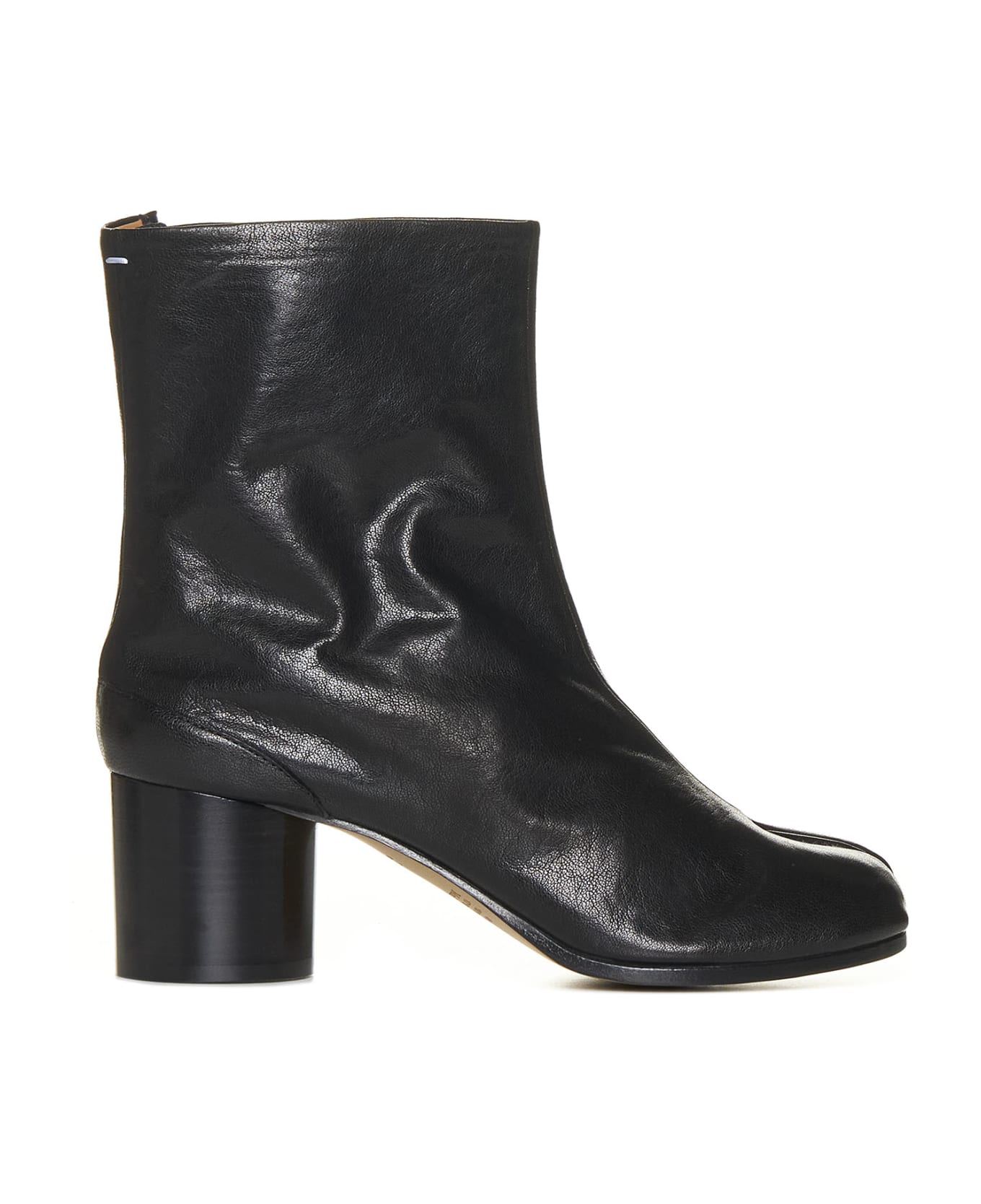 Maison Margiela Tabi Leather Ankle Boots - Black