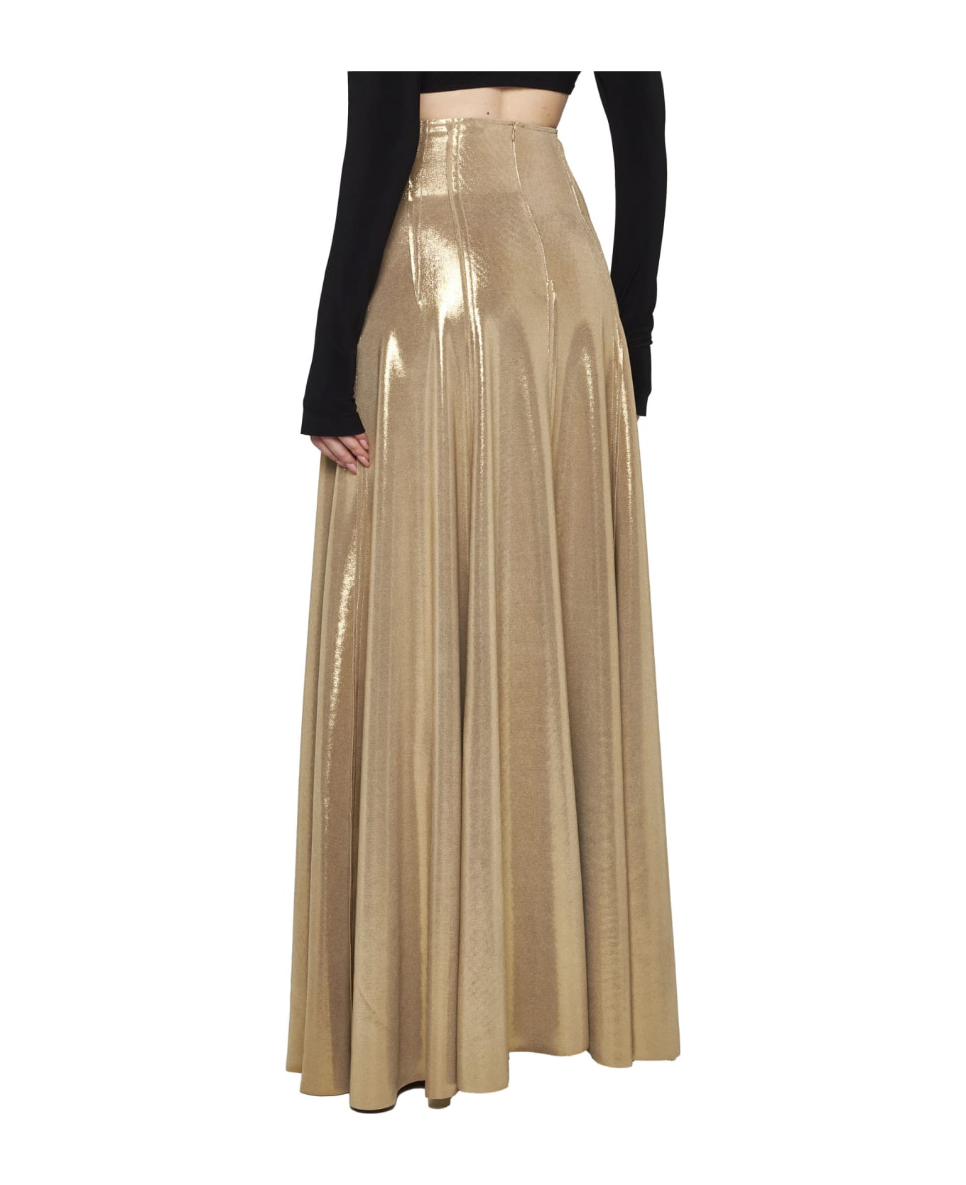 Norma Kamali Skirt - Gold