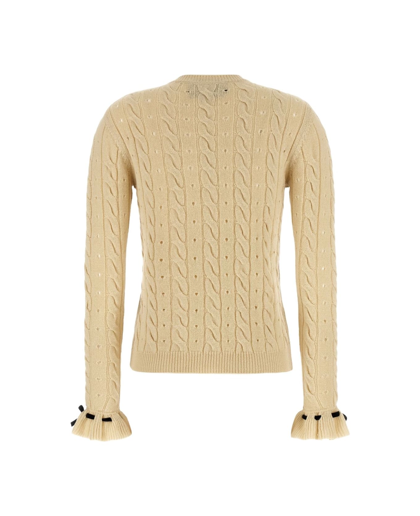 Valentino Garavani Beige Cable-knit Sweater - Beige