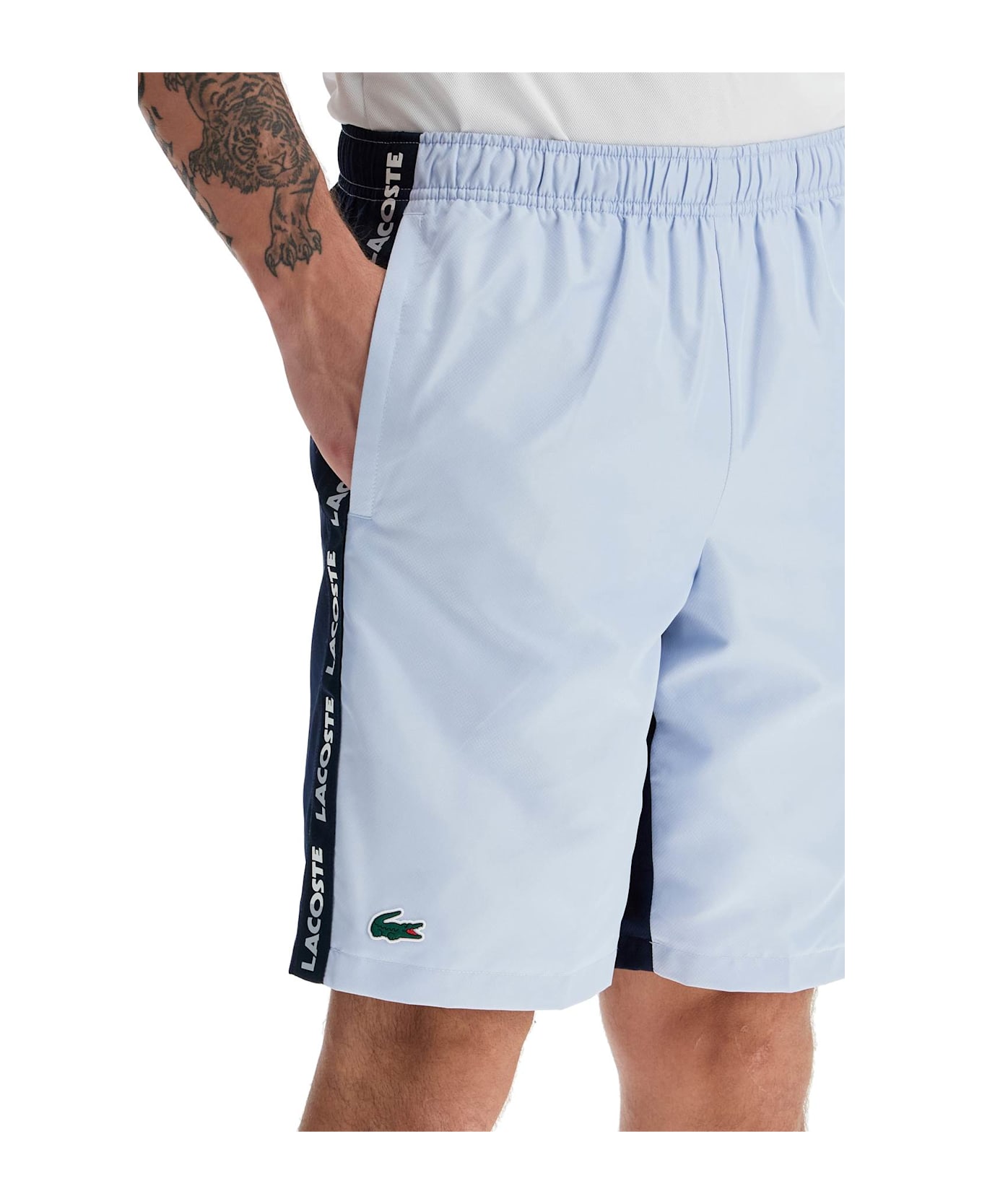 Lacoste With Logo On The Bermuda Shorts - PHOENIX BLUE NAVY BLUE (Light blue)