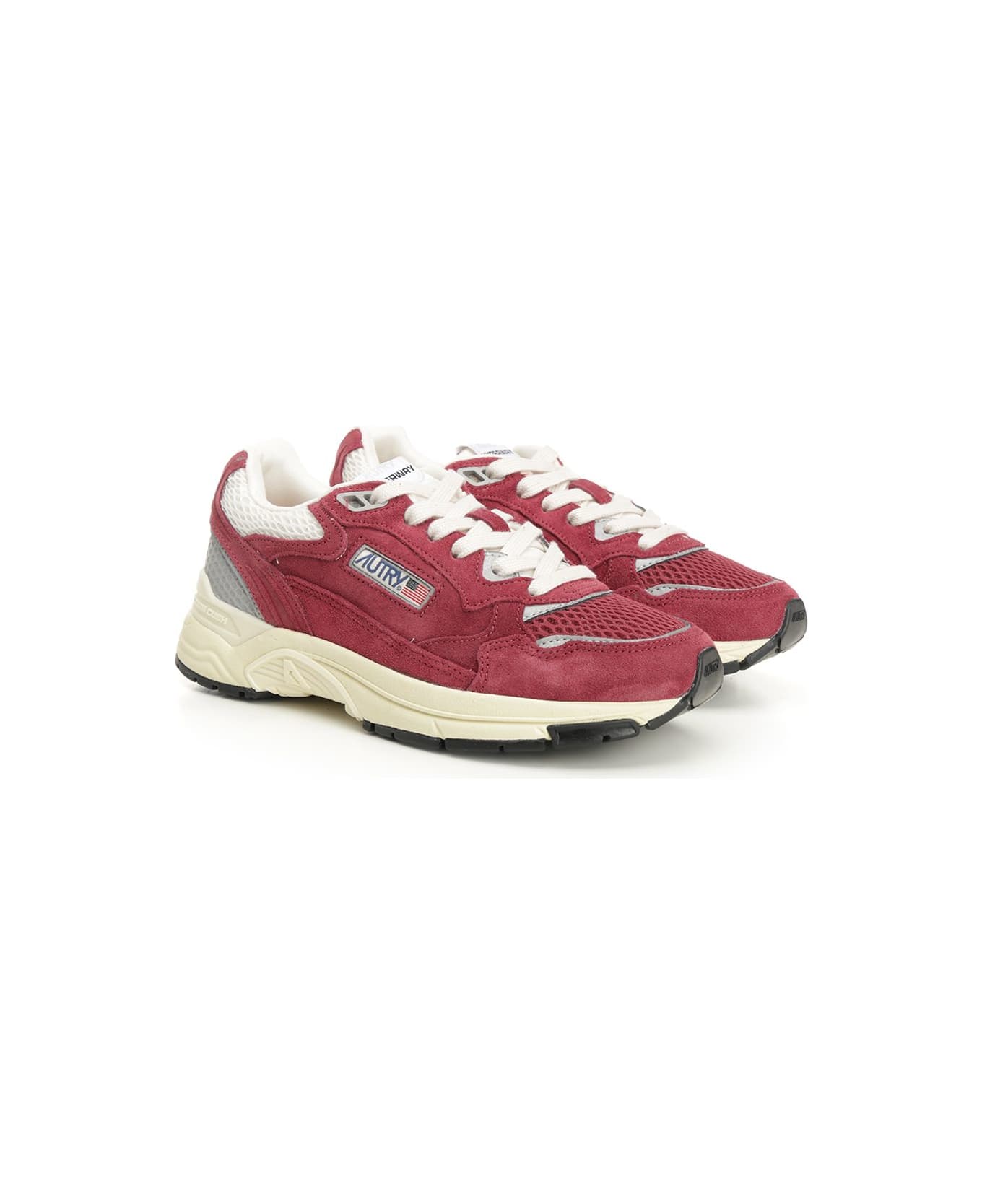 Autry 'hyperway' Sneakers - RED/NEUTRALS