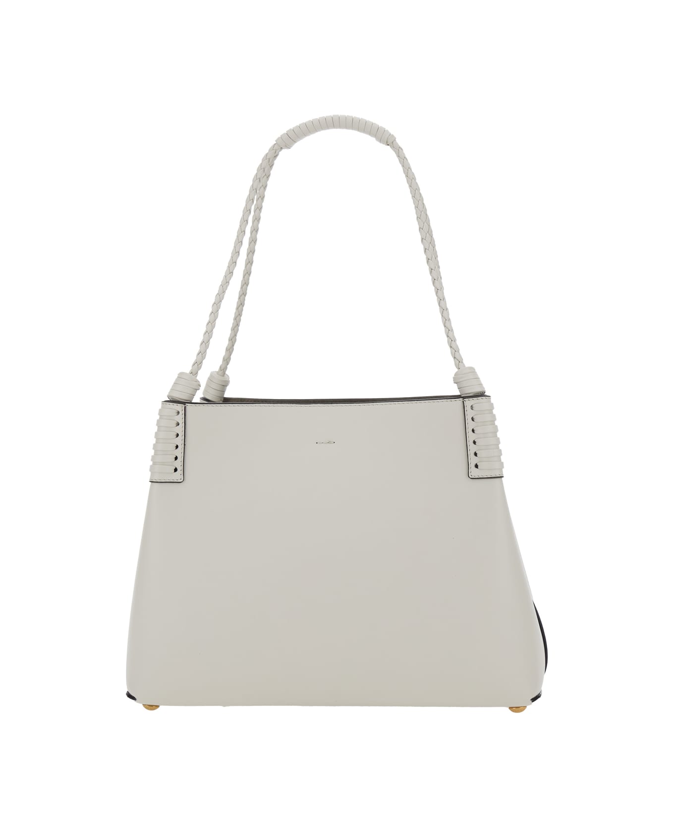 Etro Libra Small Shoulder Bag With Maxi Logo On The Front - White