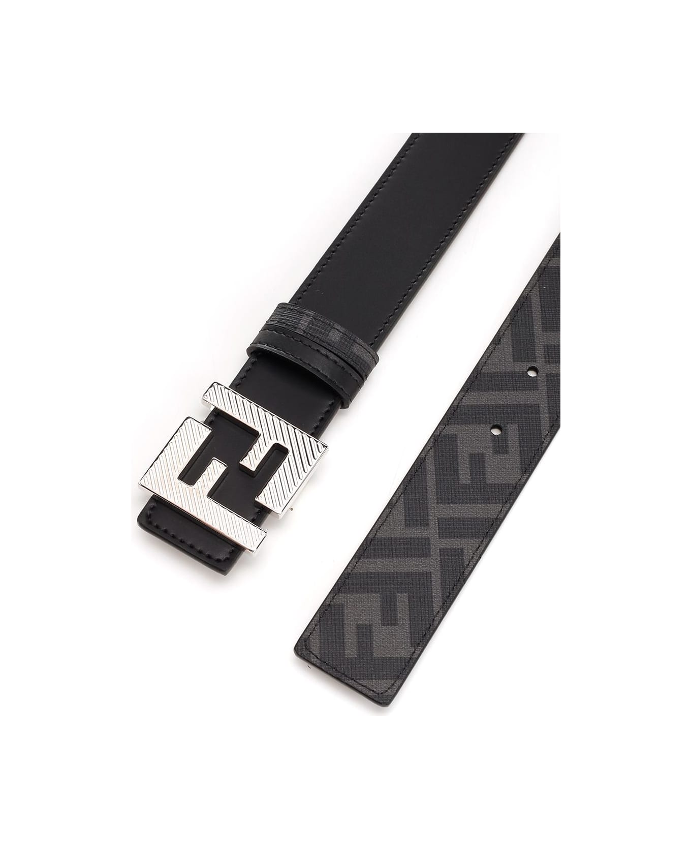 Fendi "squared Ff" Belt - Black