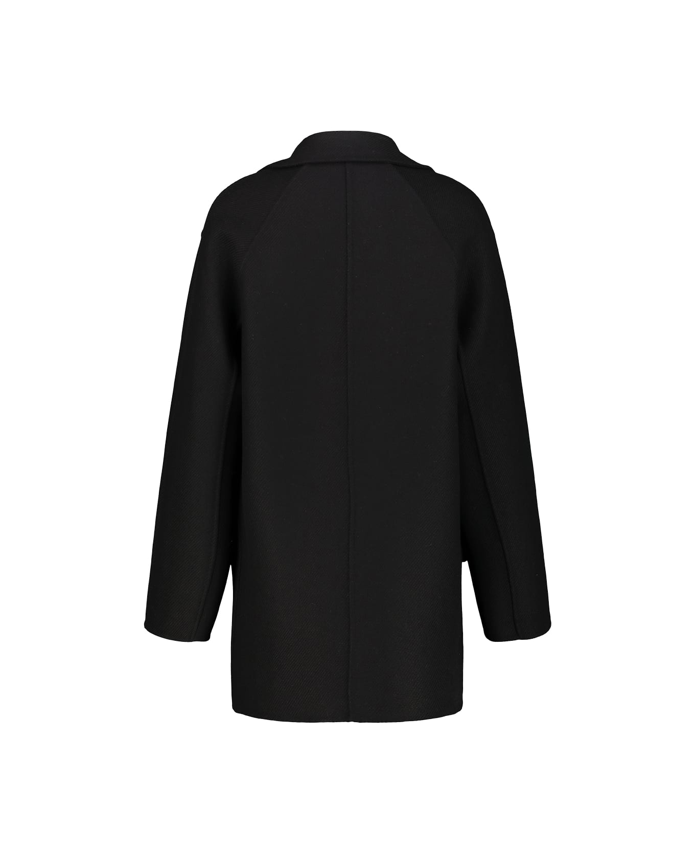 The Row Azuron Coat. - Blk Black