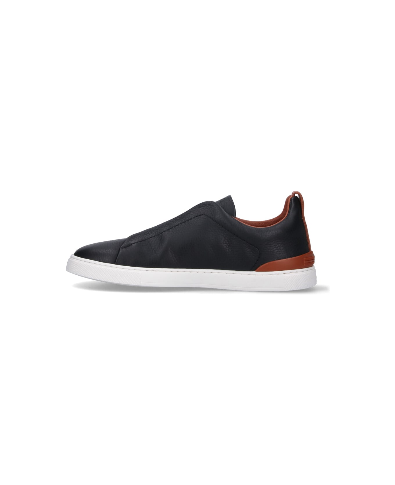 Zegna "triple Stitch " Low-top Sneakers - Black  