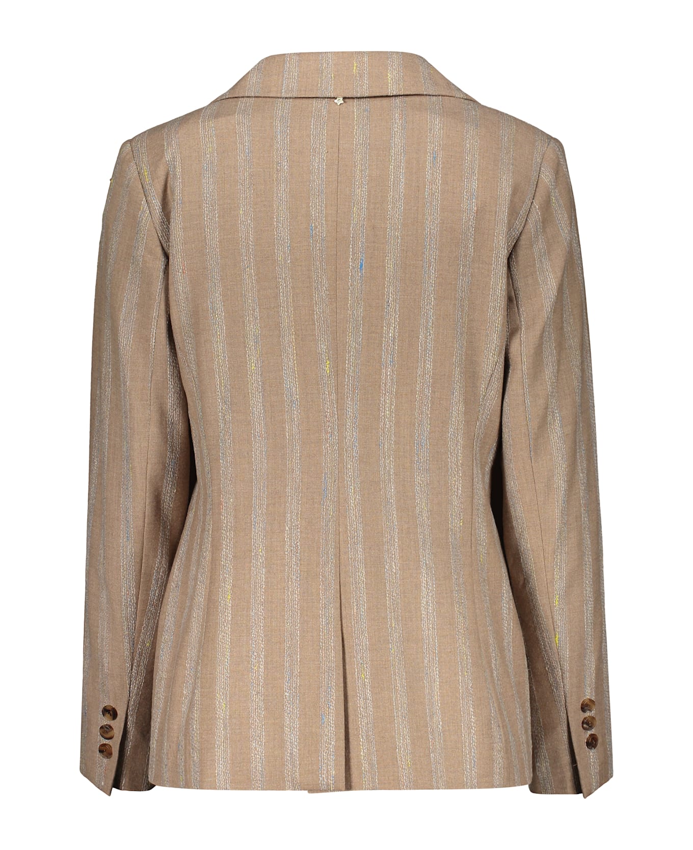 Lorena Antoniazzi Wool Single-breasted Blazer - Beige