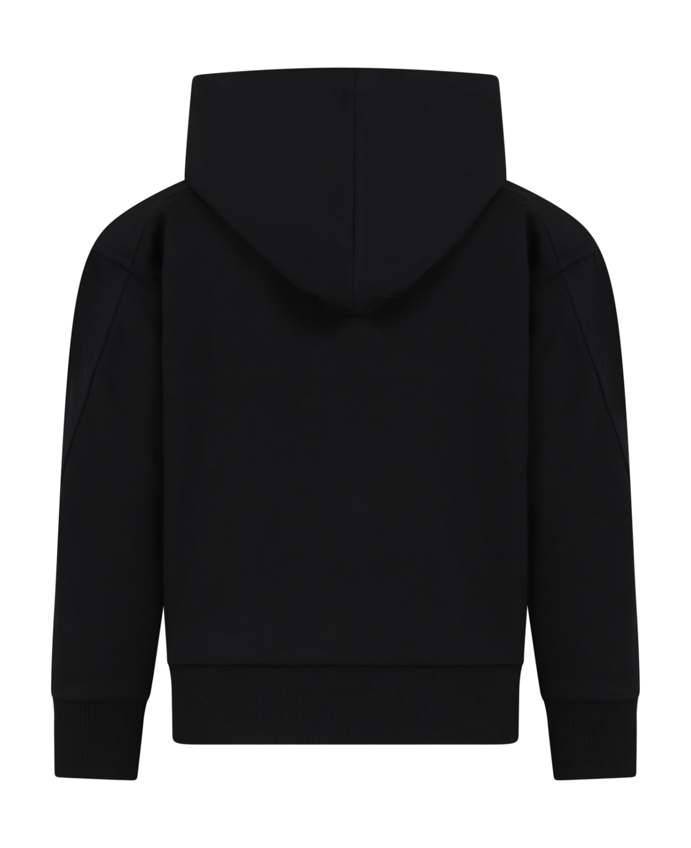 Calvin Klein Black Sweatshirt For Boy With Logo - Black ニットウェア＆スウェットシャツ