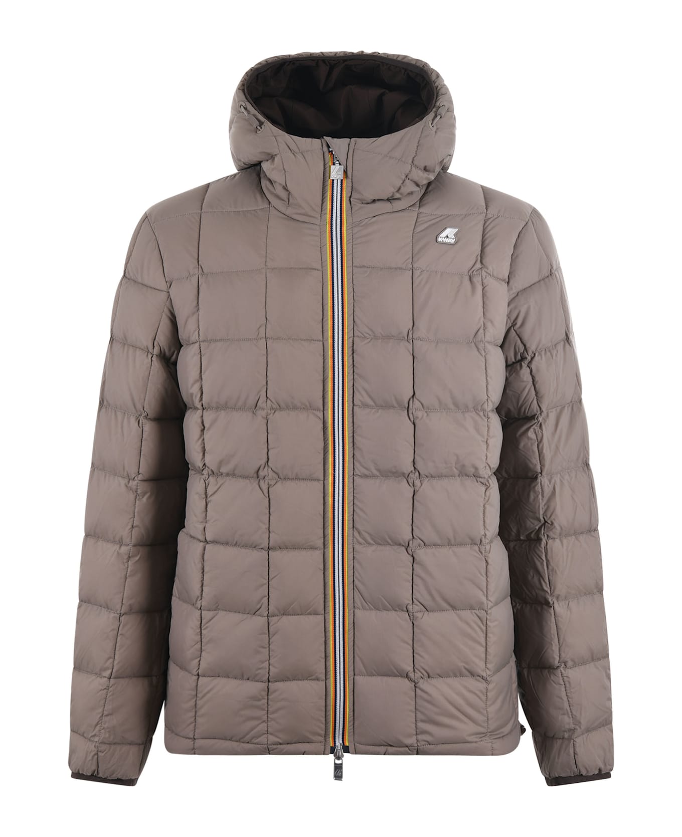 K-Way Reversible K-way Down Jacket - Marrone/Tortora