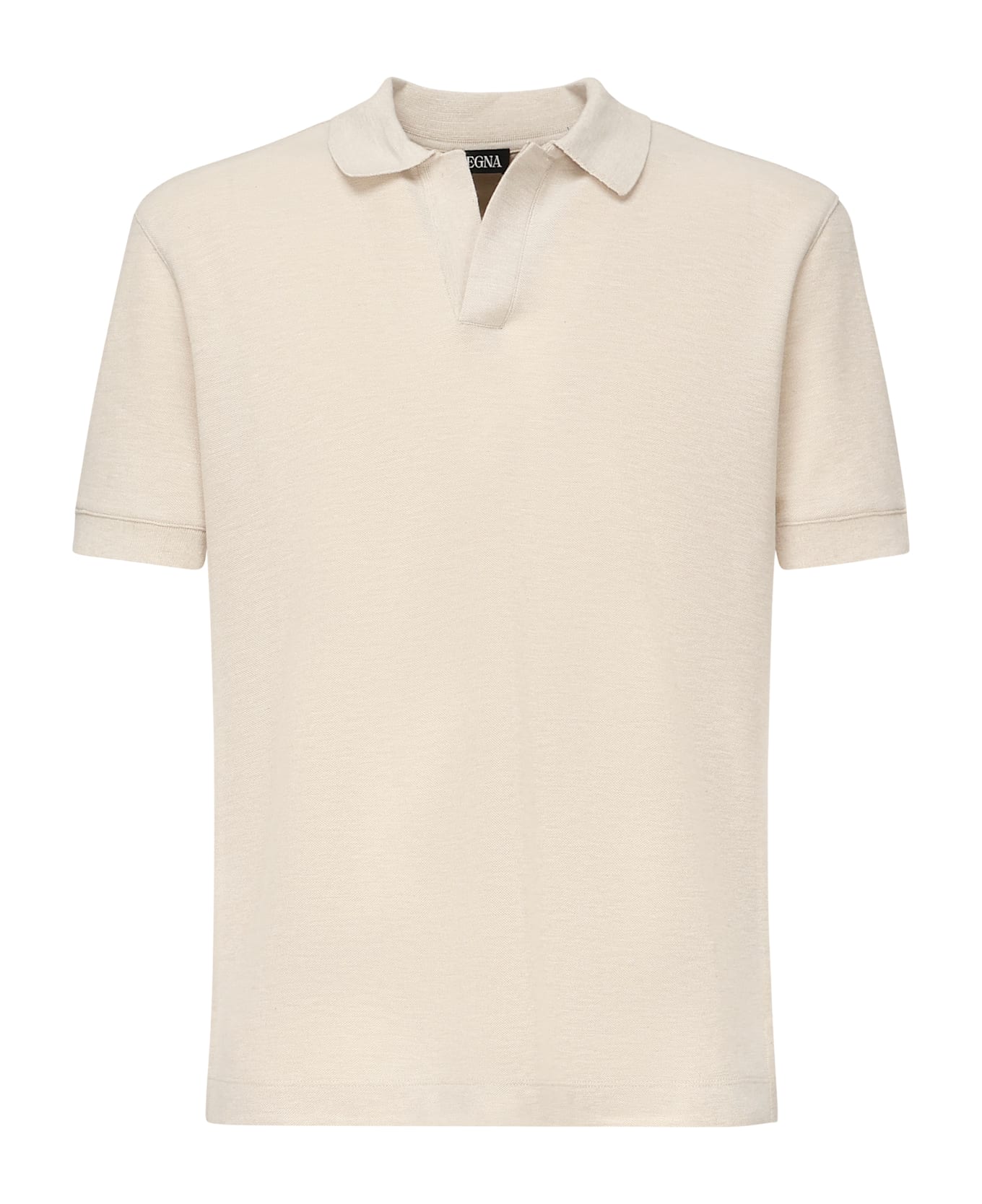 Zegna Premium Cotton Polo - Beige