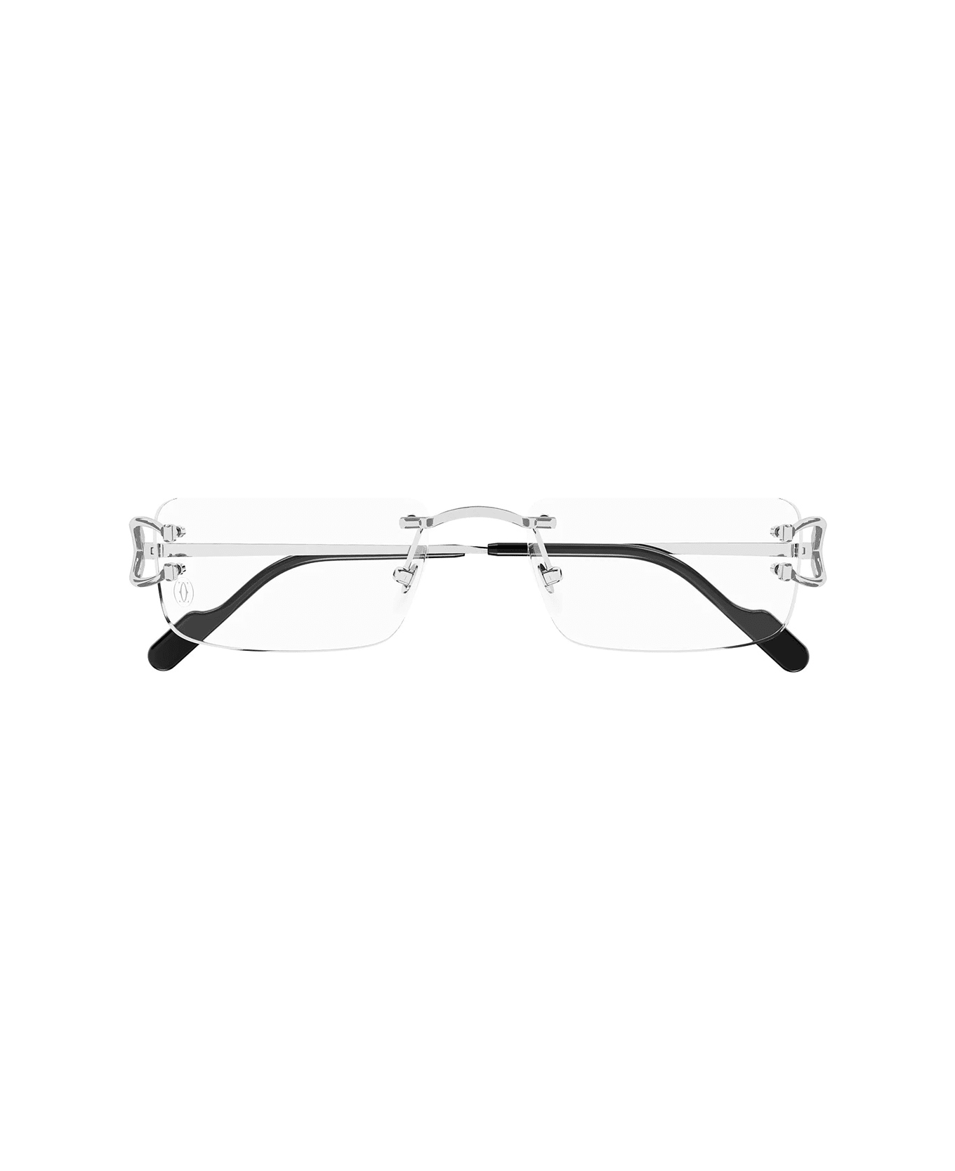 Cartier Eyewear Cartier Ct0092o Decor C De Cartier 002 Silver Shiny Glasses - Argento