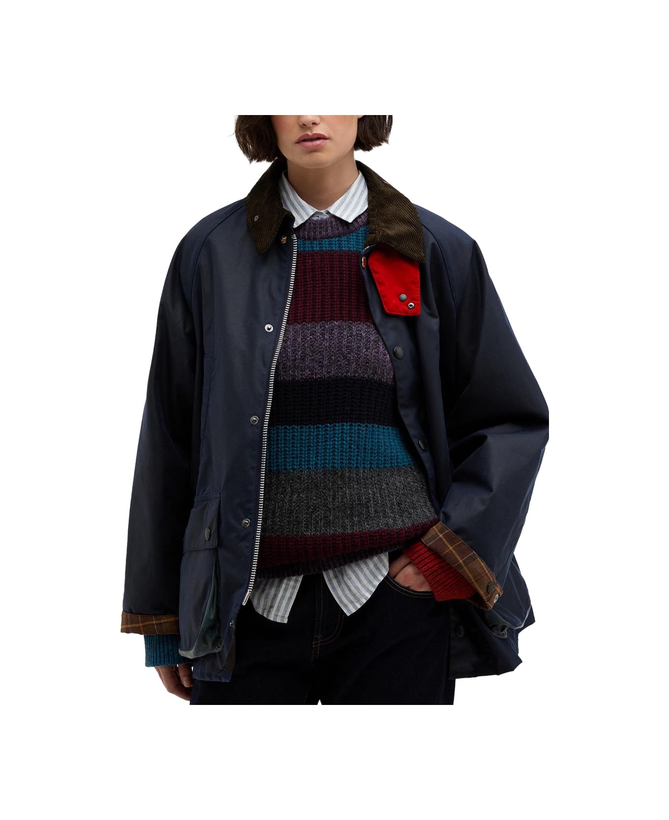 Paul Smith Waxed Cotton Jacket - BLUE