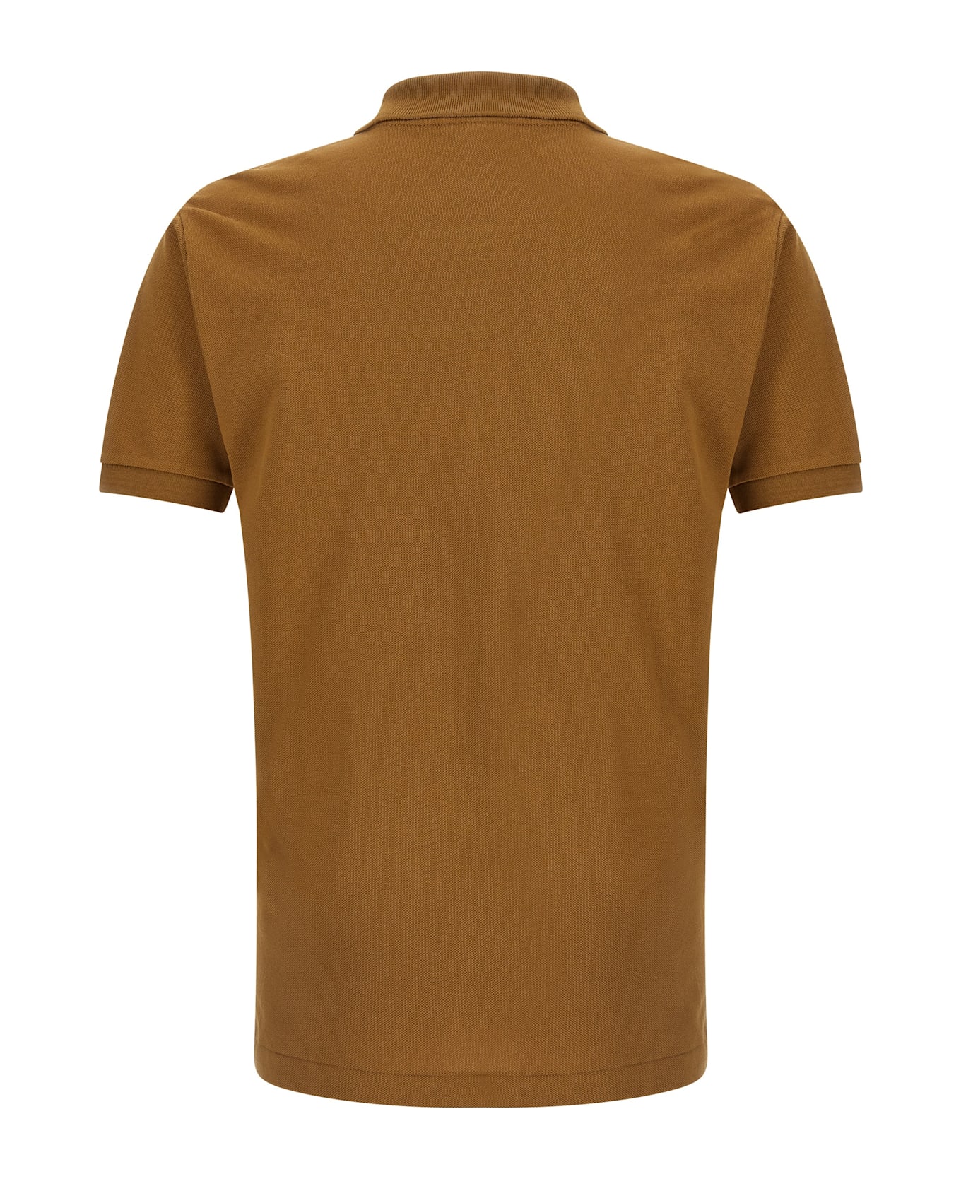 Lacoste Logo Patch Polo Shirt - Brown