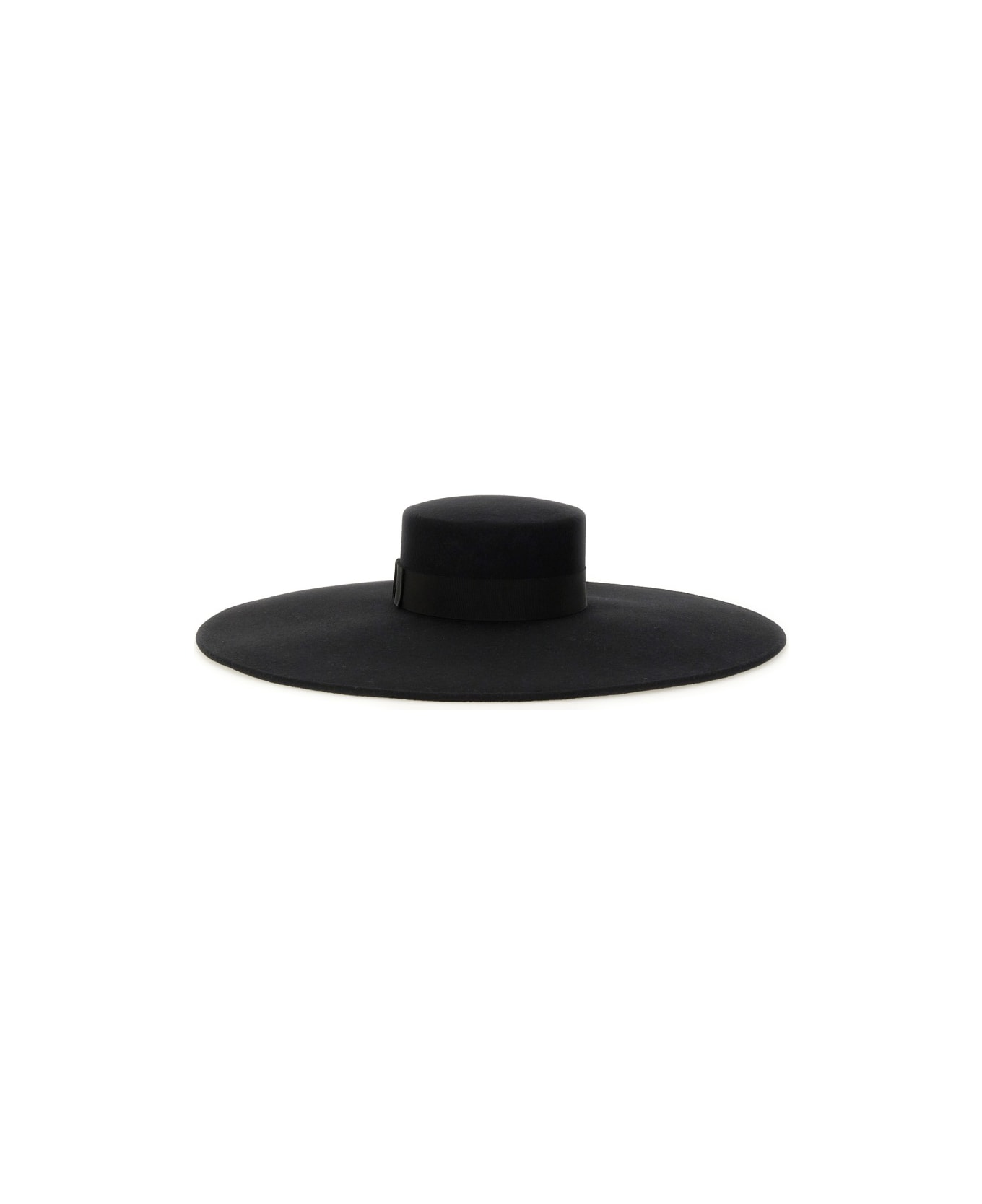 Nina Ricci Large Wool Felt Hat - BLACK
