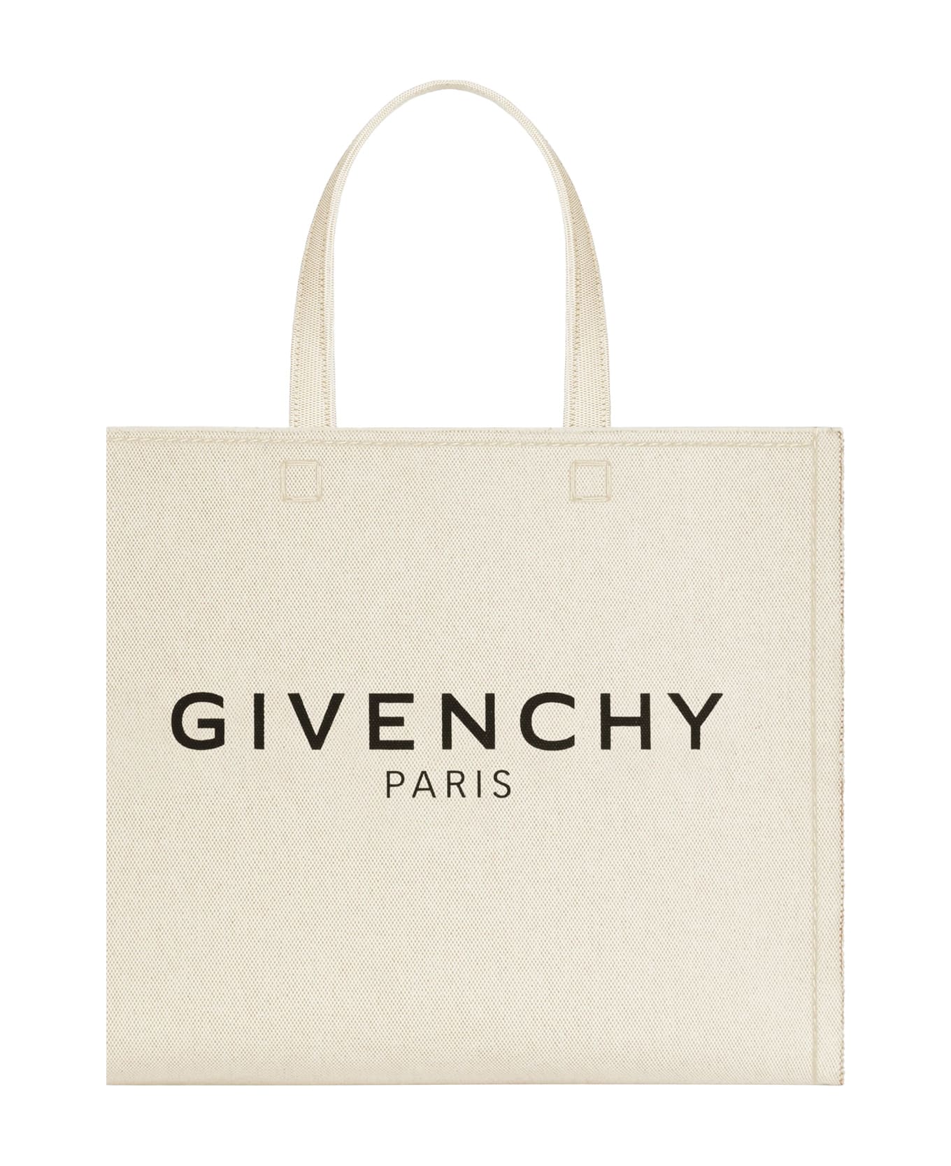 Givenchy Small G-tote Bag In Natural Beige Canvas - Brown